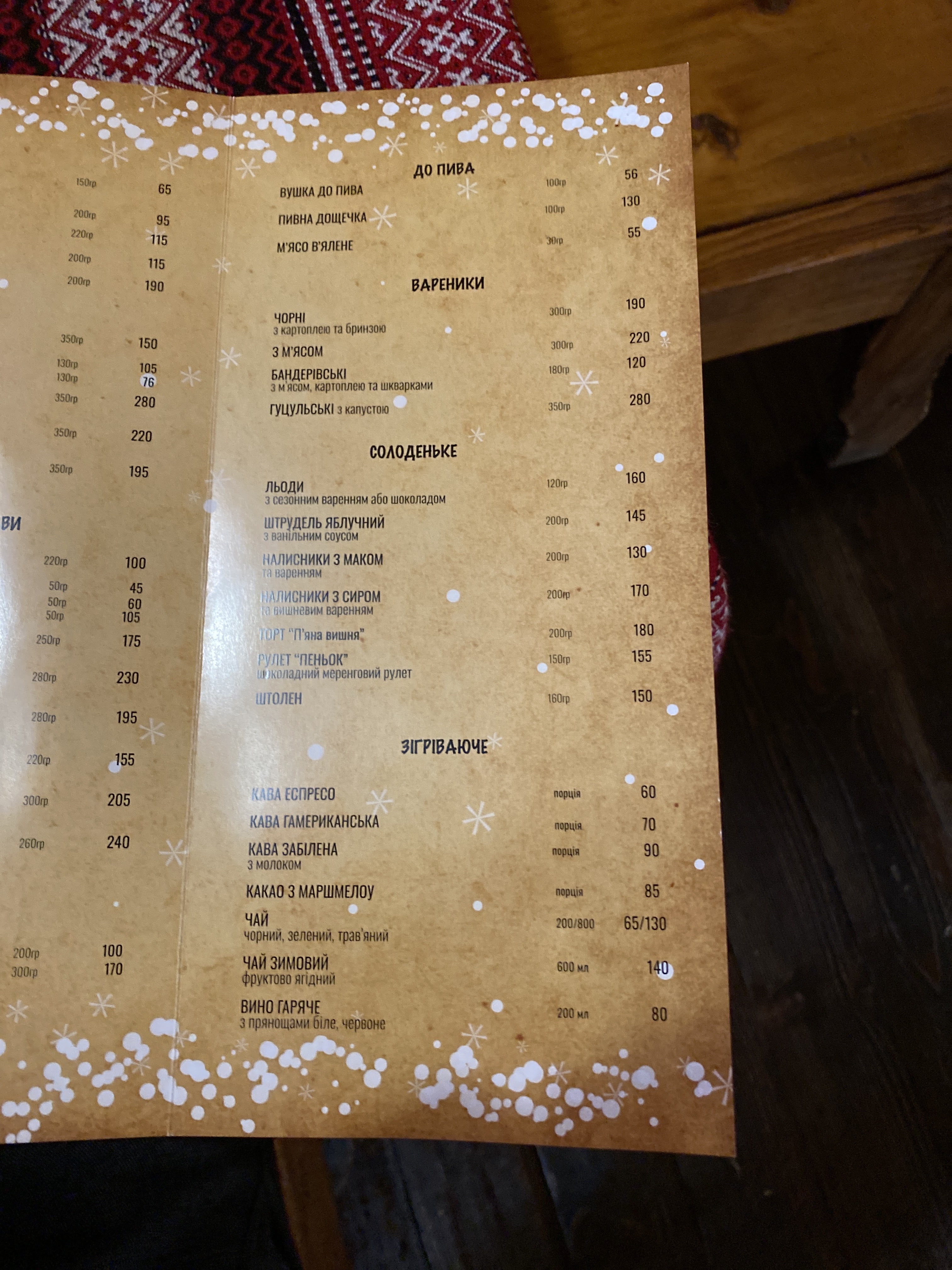 Колиба На Пеньках+ готель menu 8