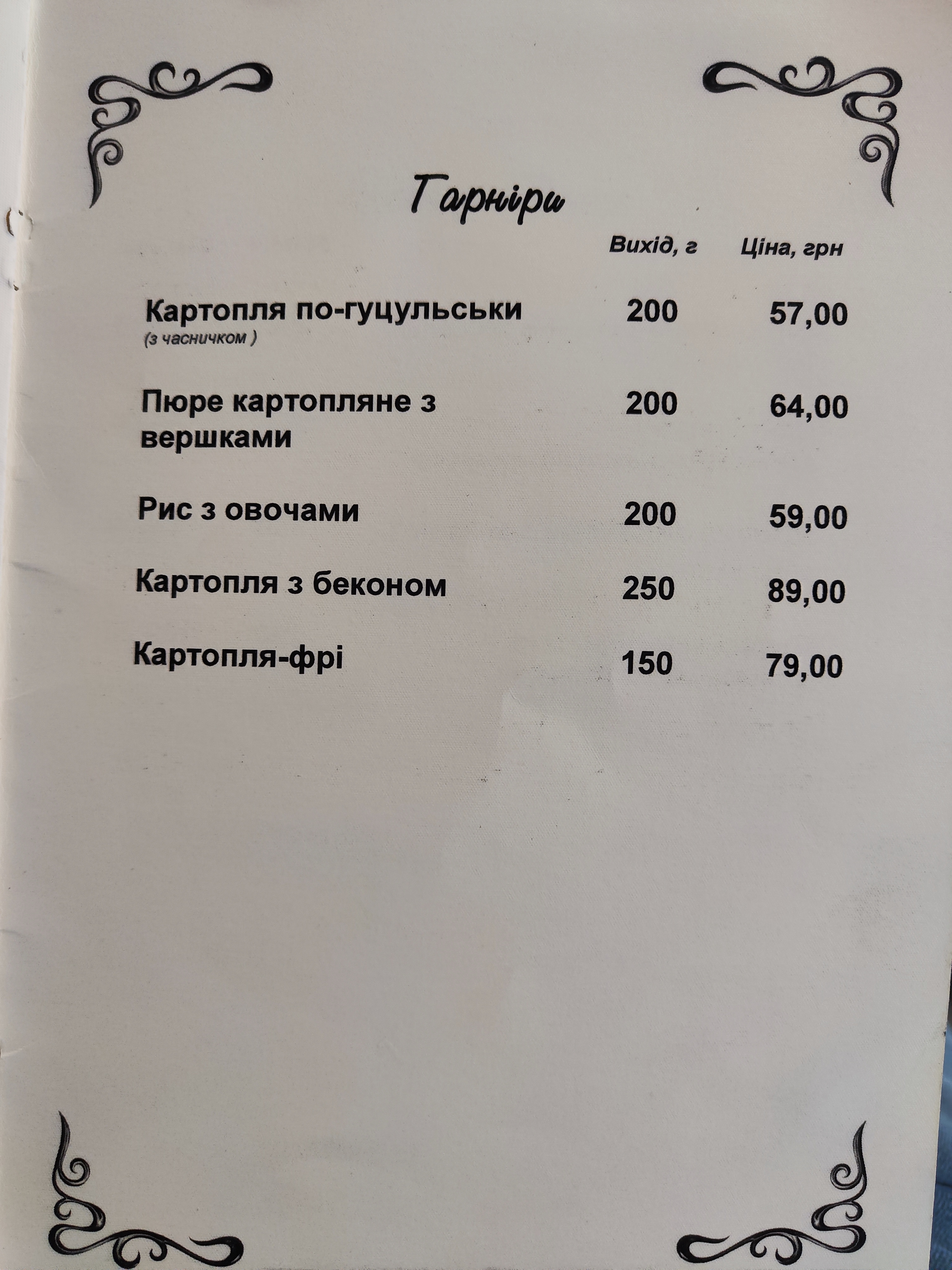 Шаурма Street Food menu 2