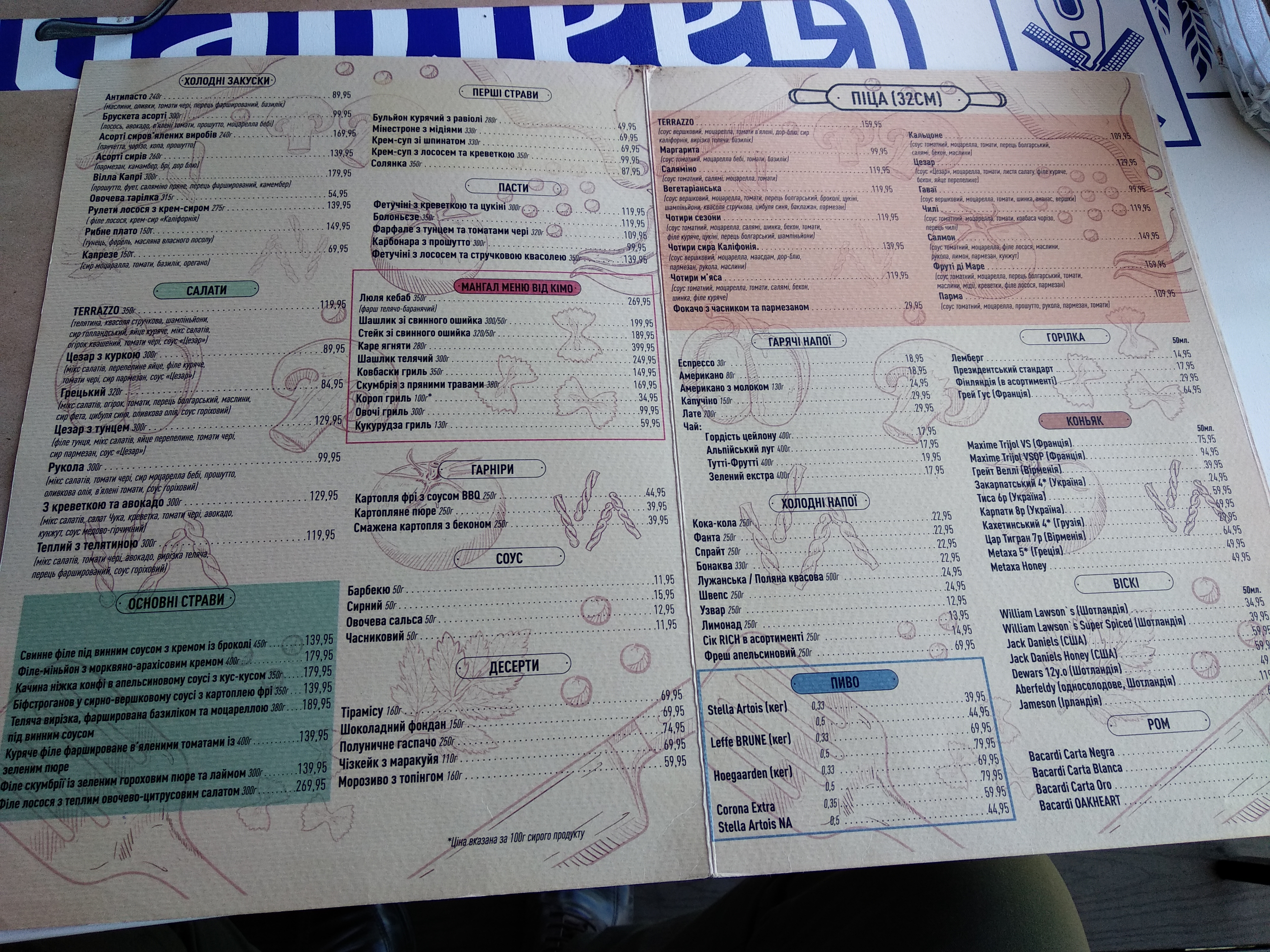 Restoranno-Hotelʹno-Vidpochynkovyy Kompleks Belʹveder menu 1