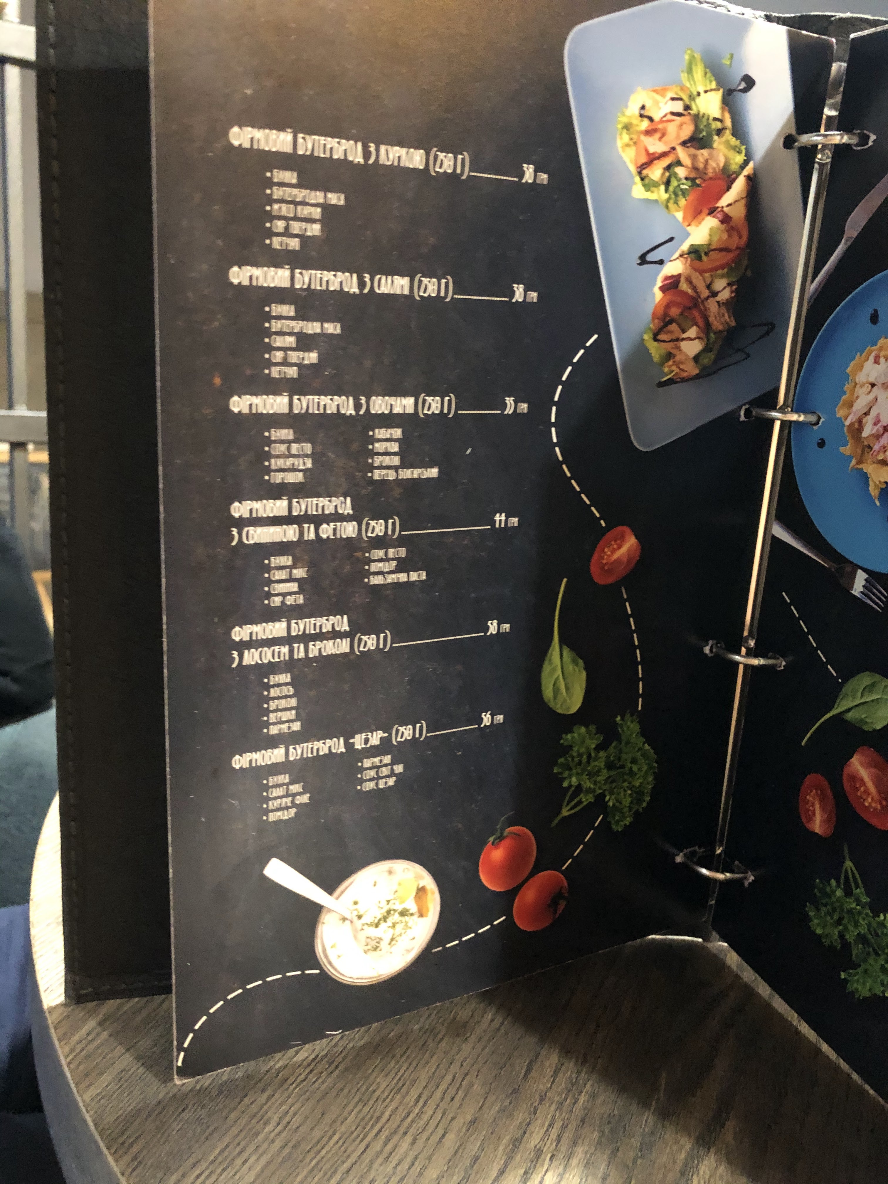 Gallery cafe menu 6