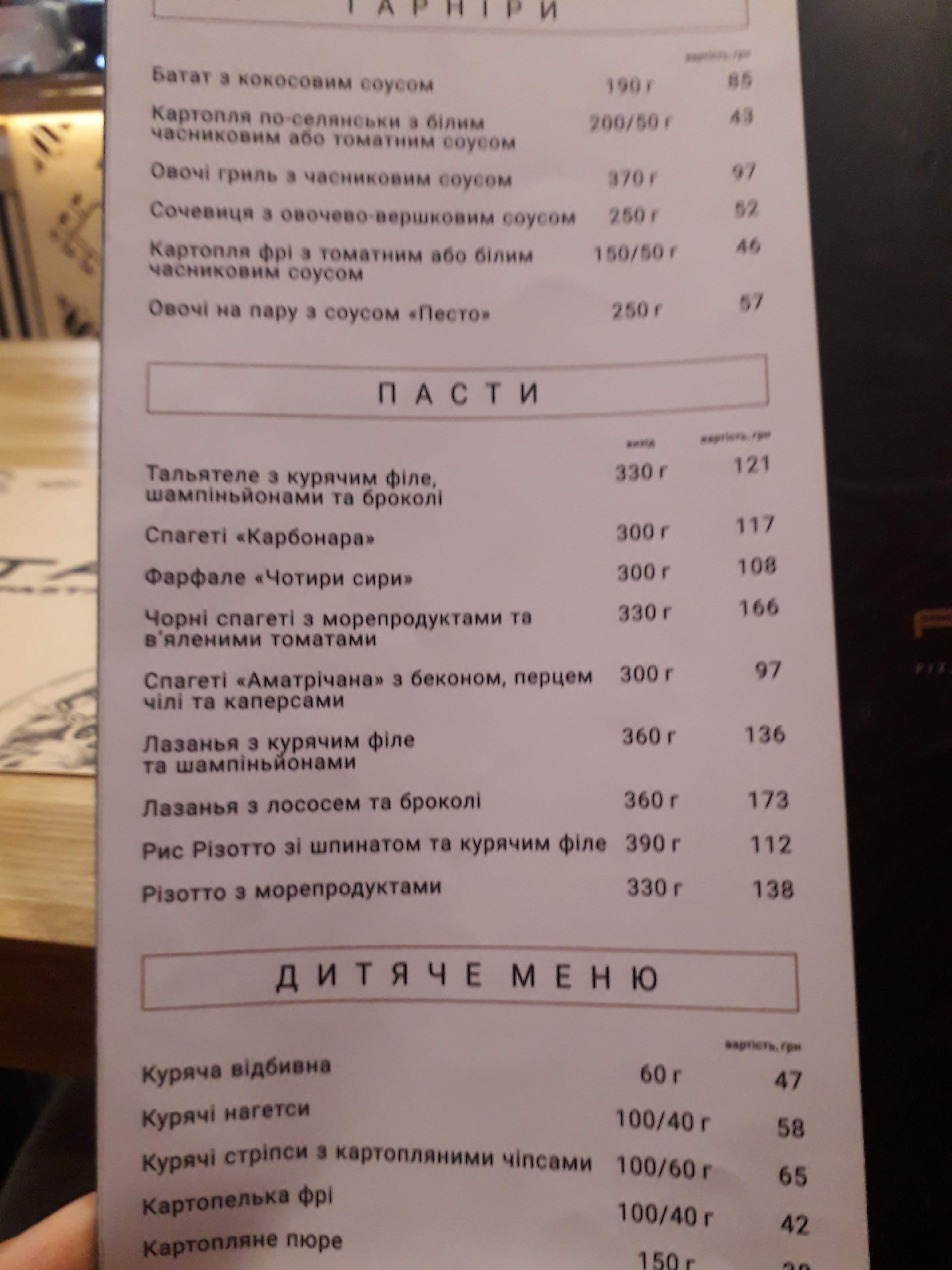Ресторан «Феста» Коломия menu 9