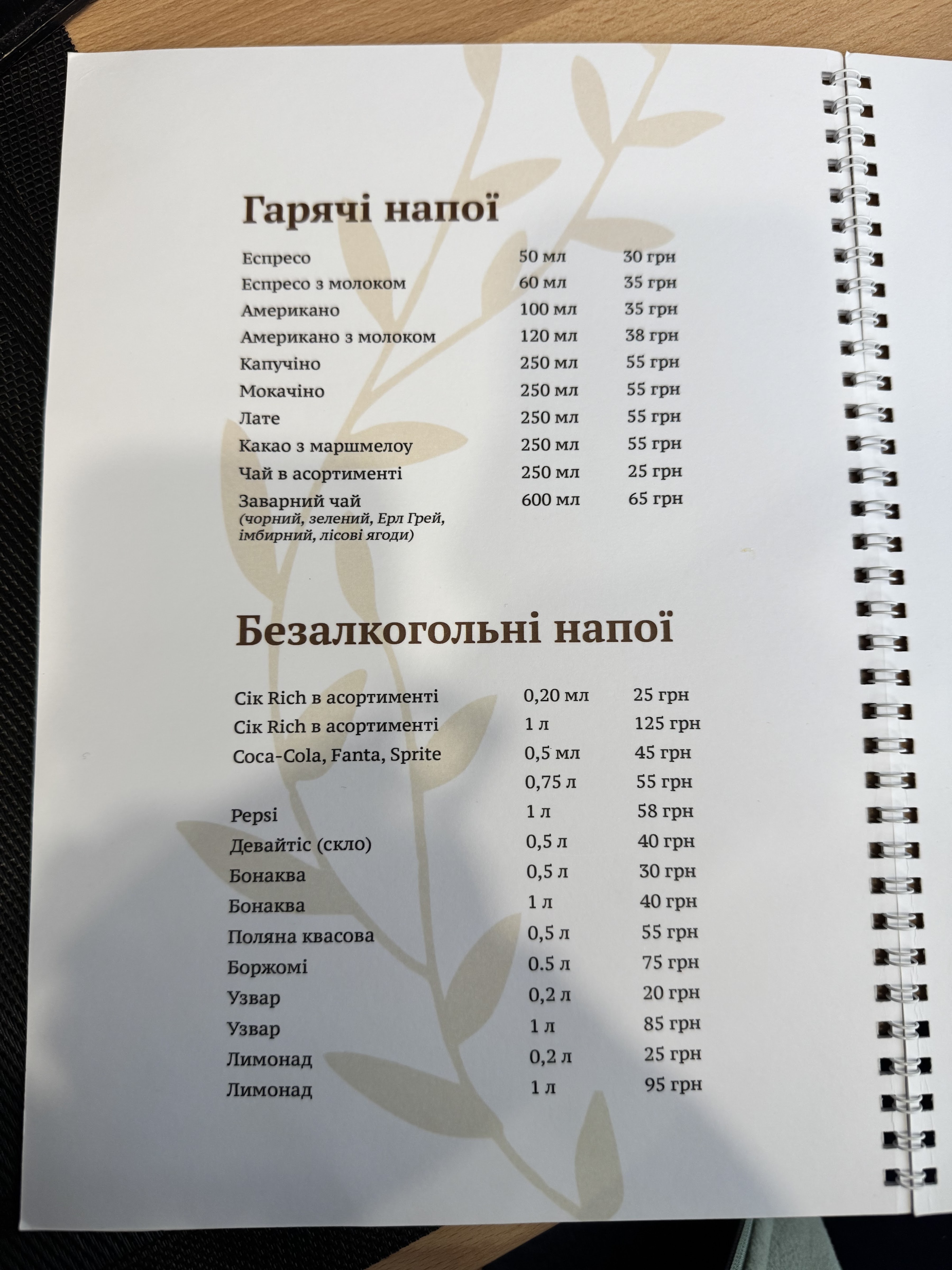 Kafe "Dionis"M.kolomyya menu 8