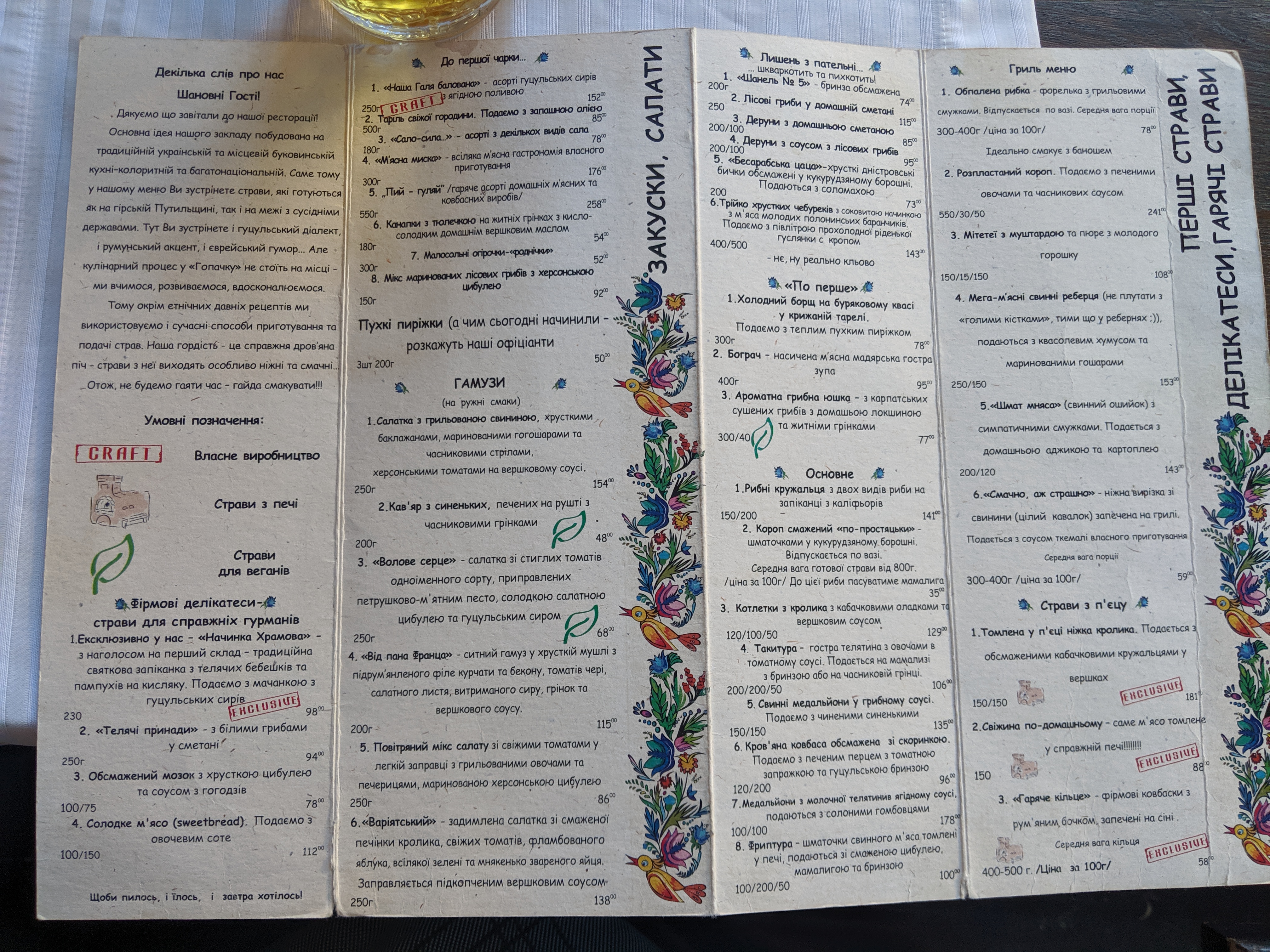 Hopachok menu 8