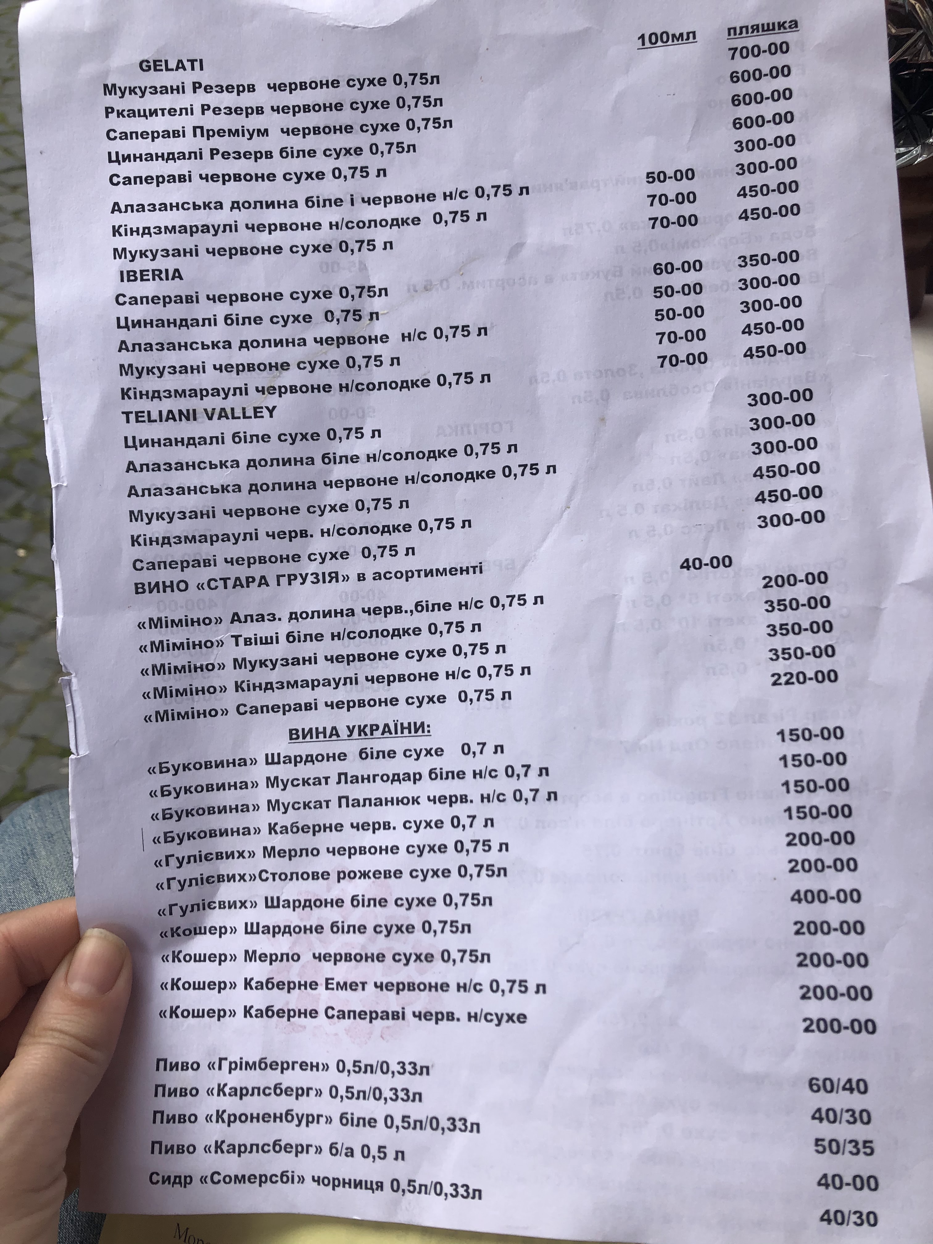 Джорджина menu 11