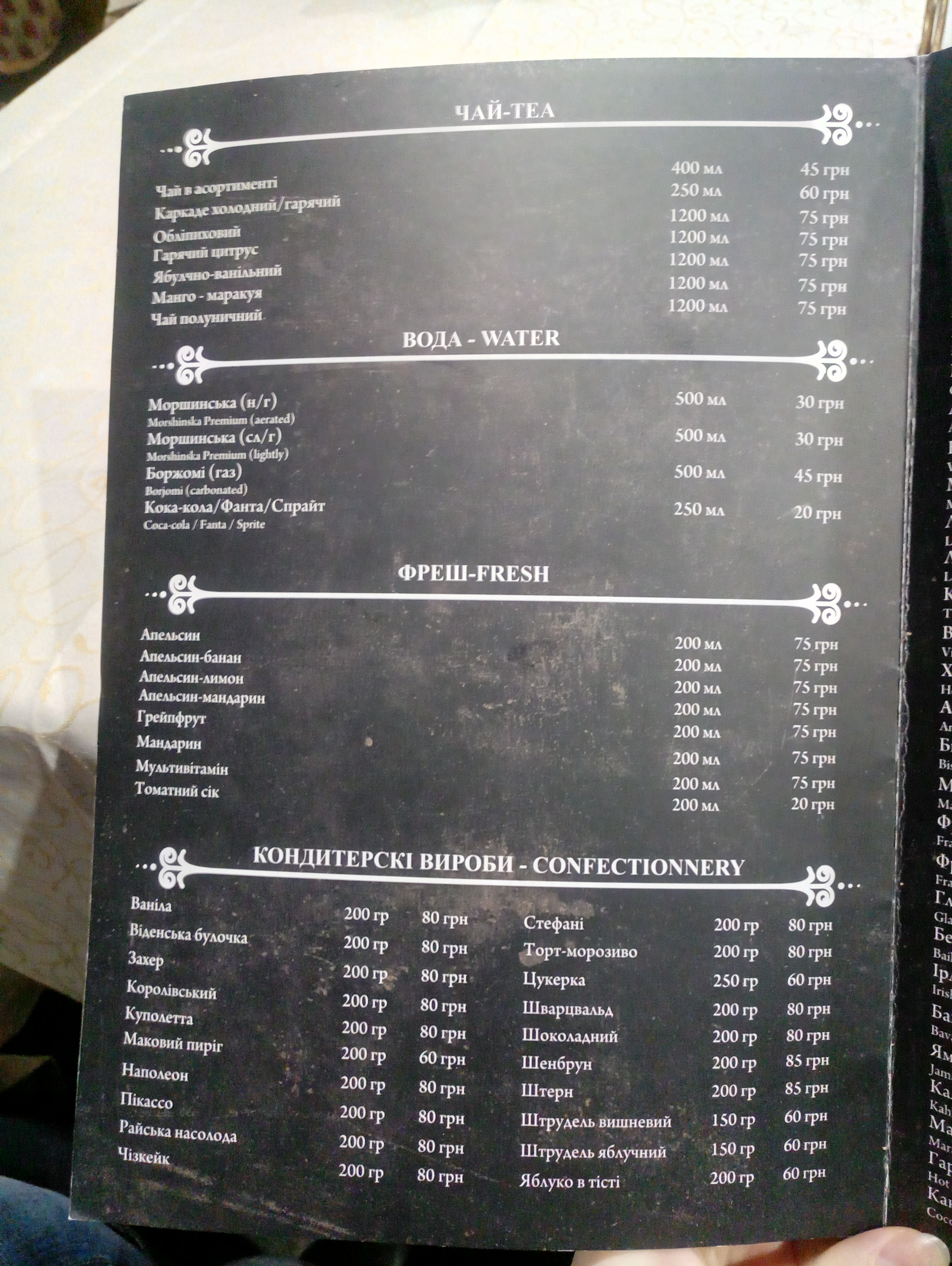 Віденська Кав'ярня menu 12
