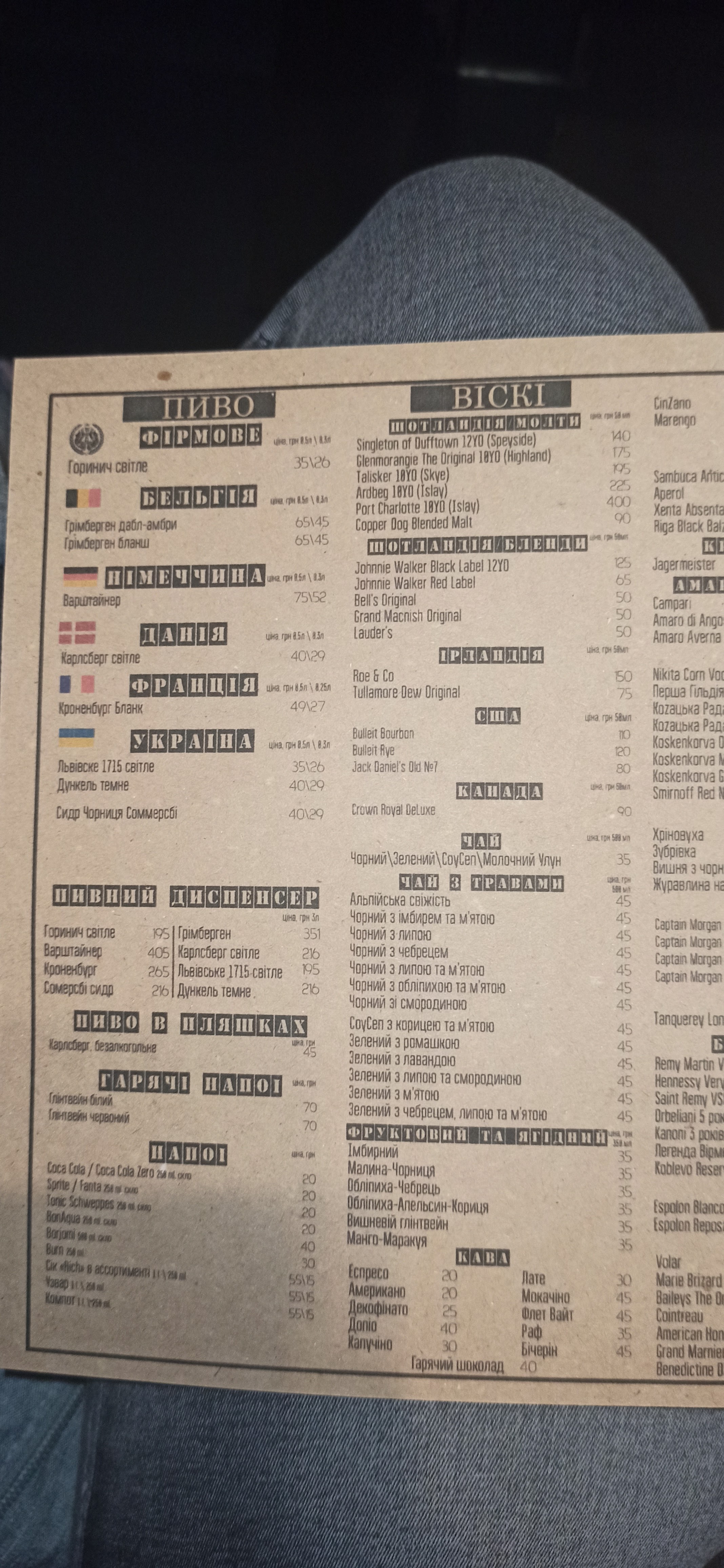 Art-Pub Gorynych menu 11