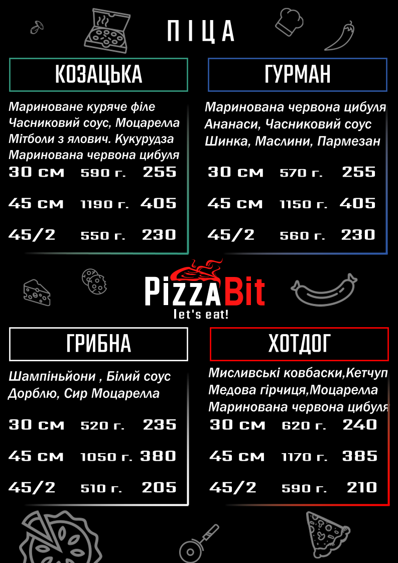 PizzaBit - let's eat! menu 7