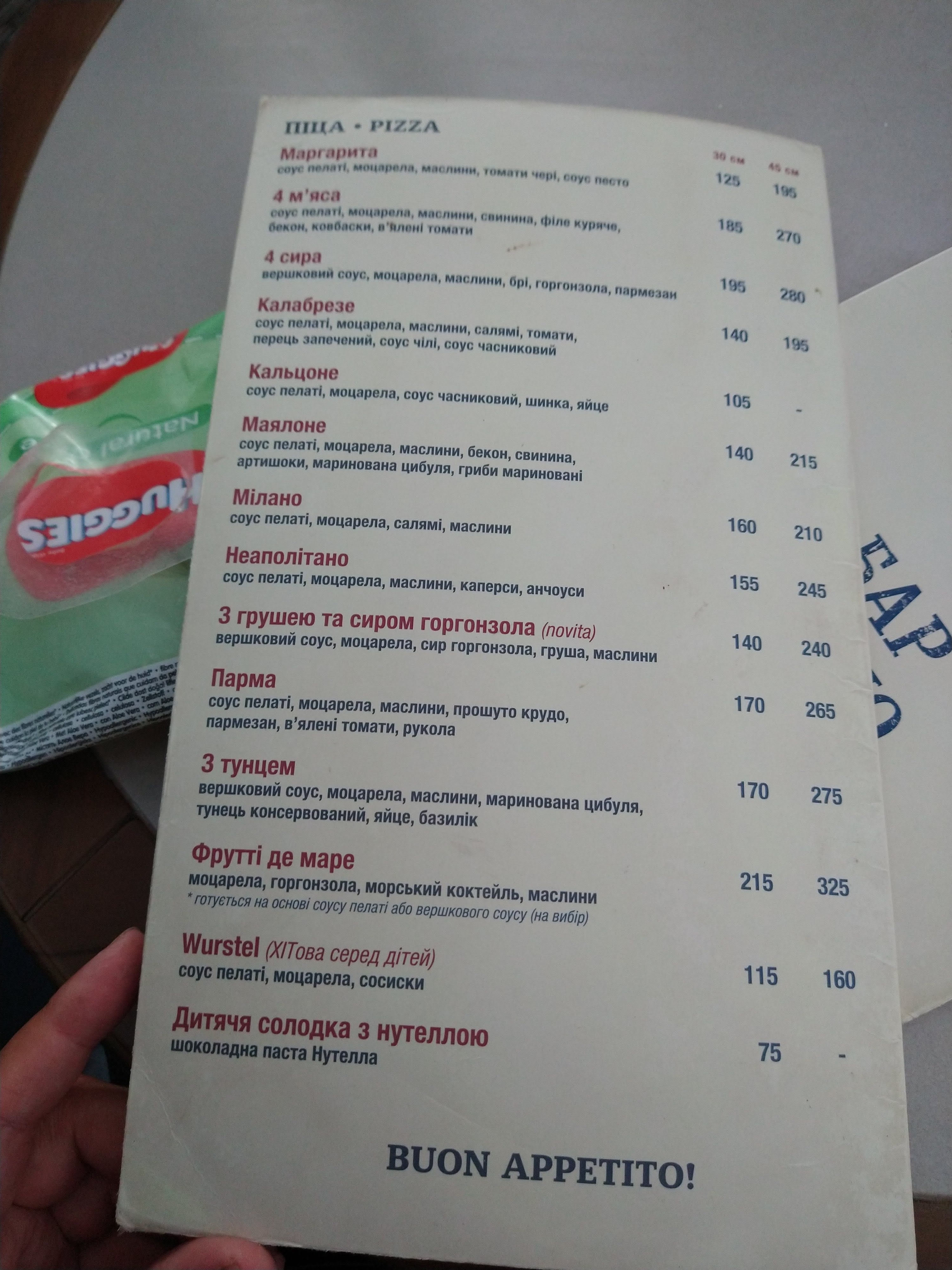 La Storia Restorantino menu 9