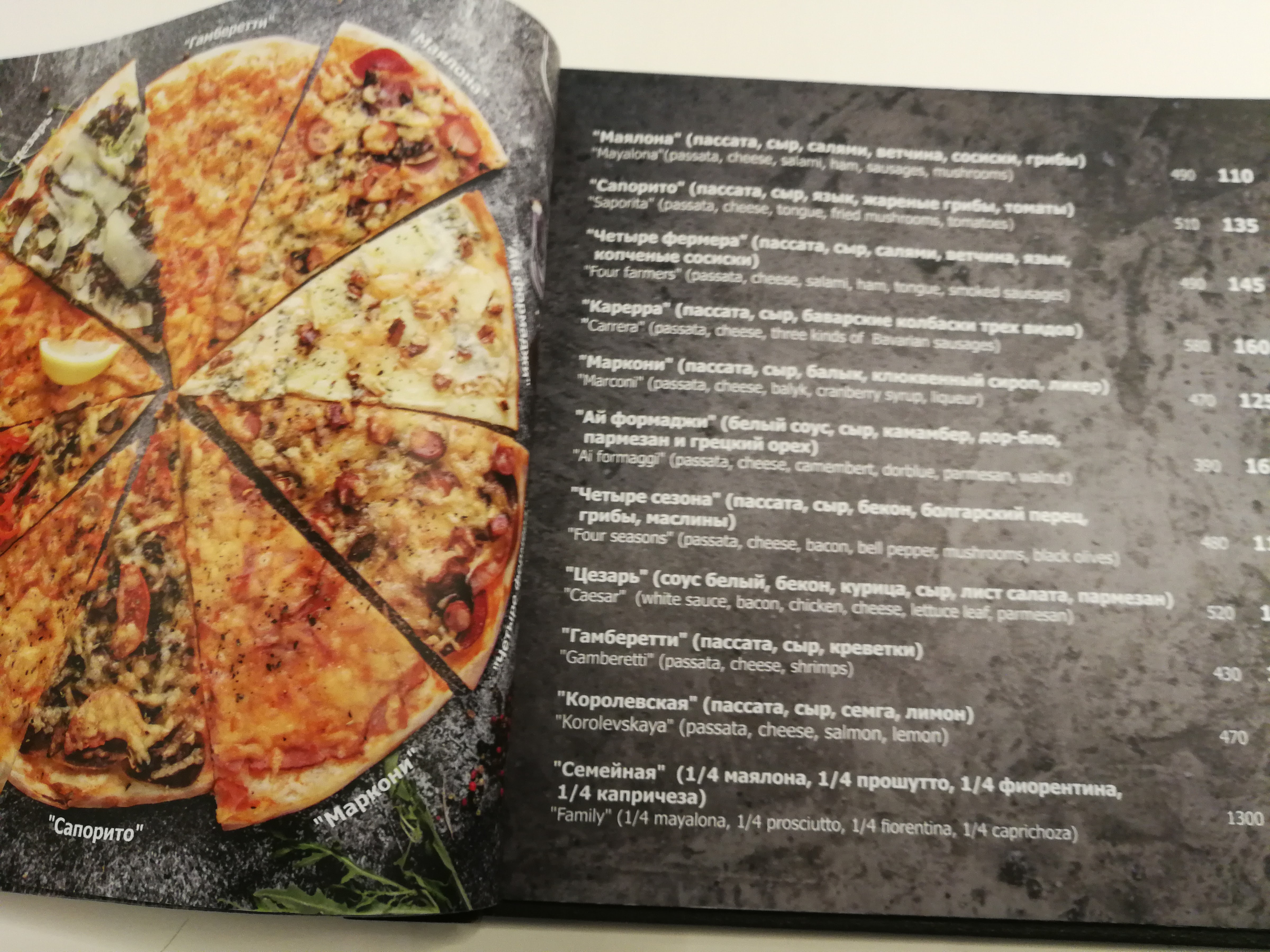 Markoni menu 7
