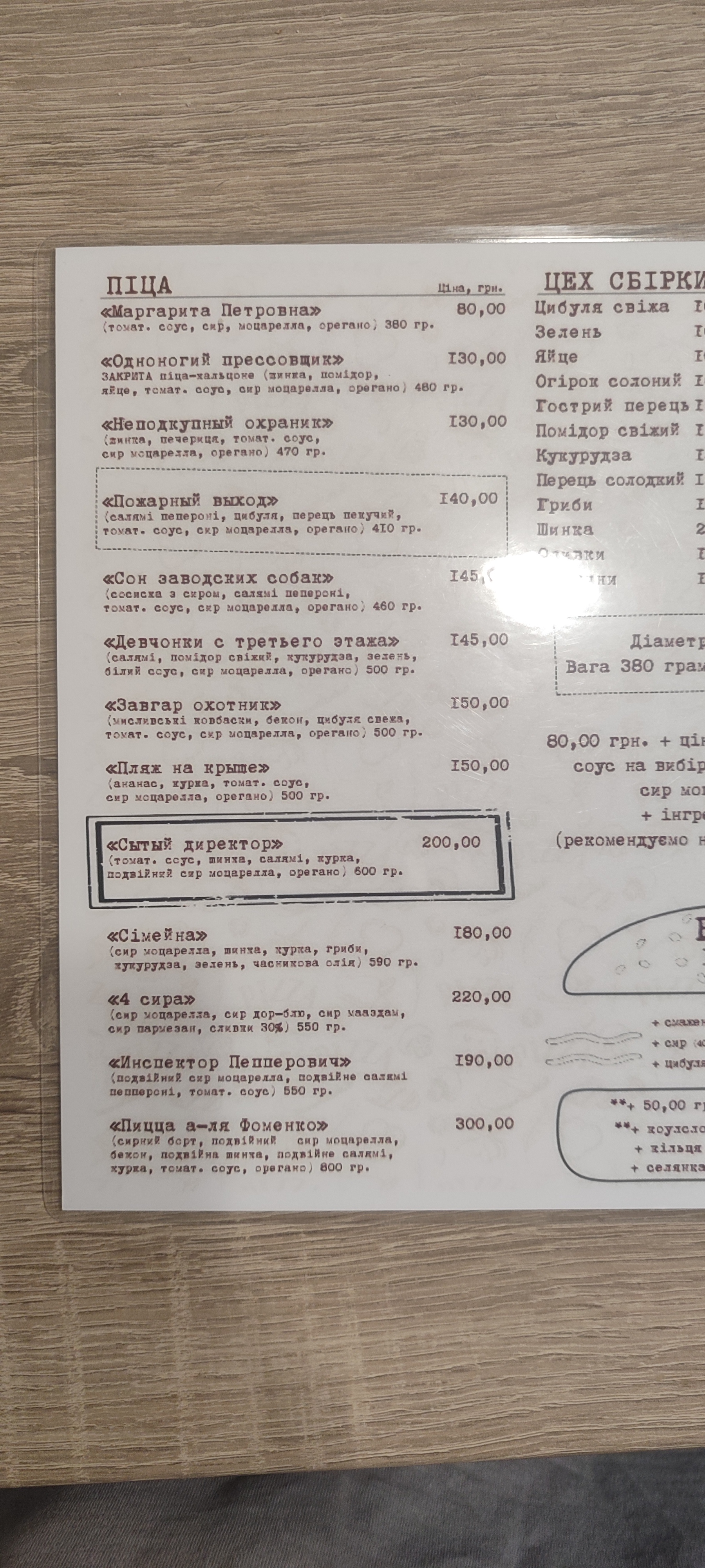 Pizzeria in Fabbrica menu 11