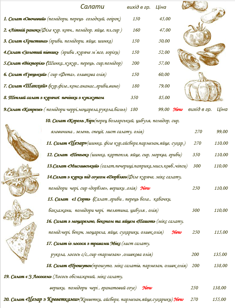 Centrale menu 2