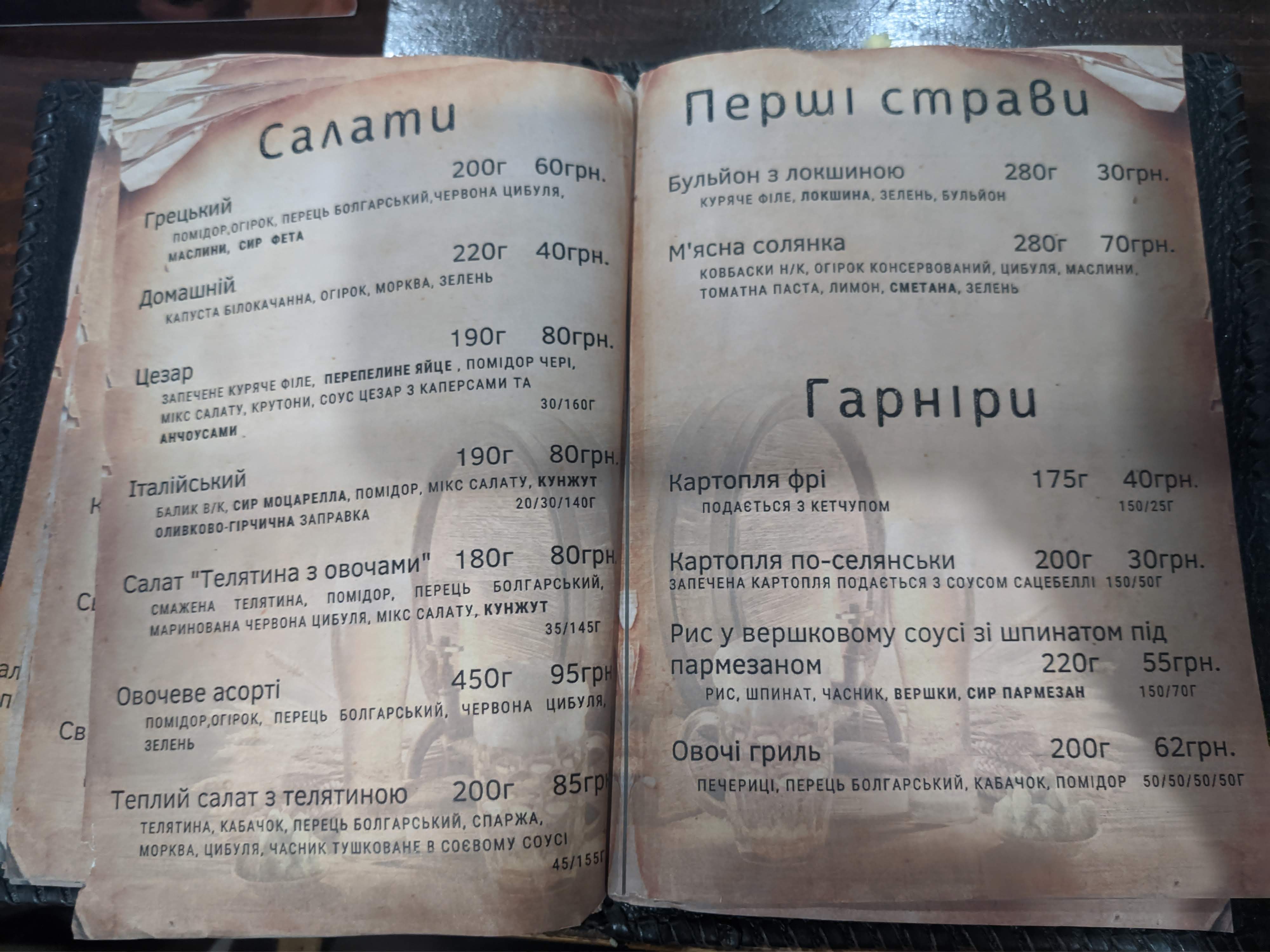 Veselyy Khokhol menu 4
