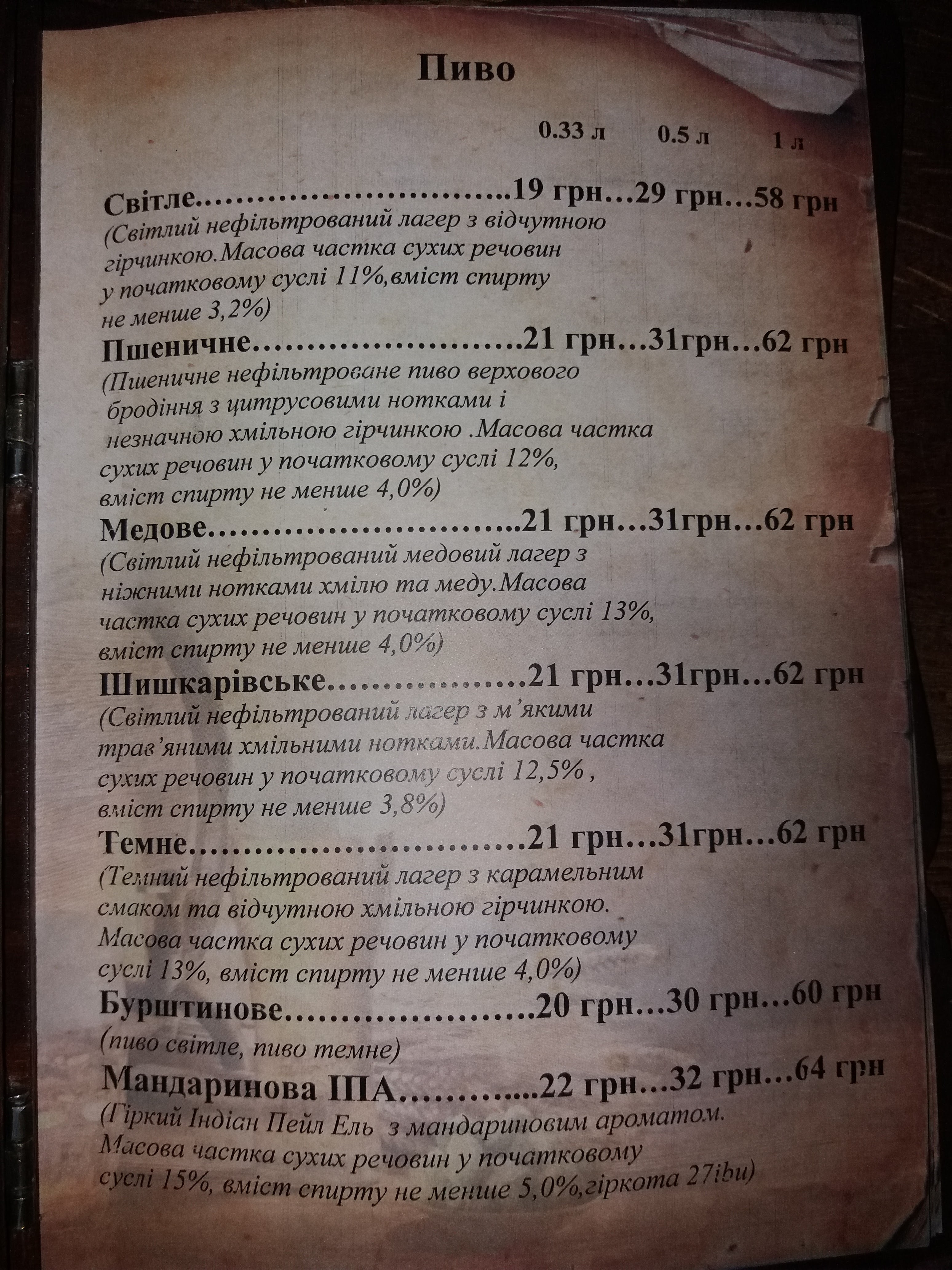 Veselyy Khokhol menu 8