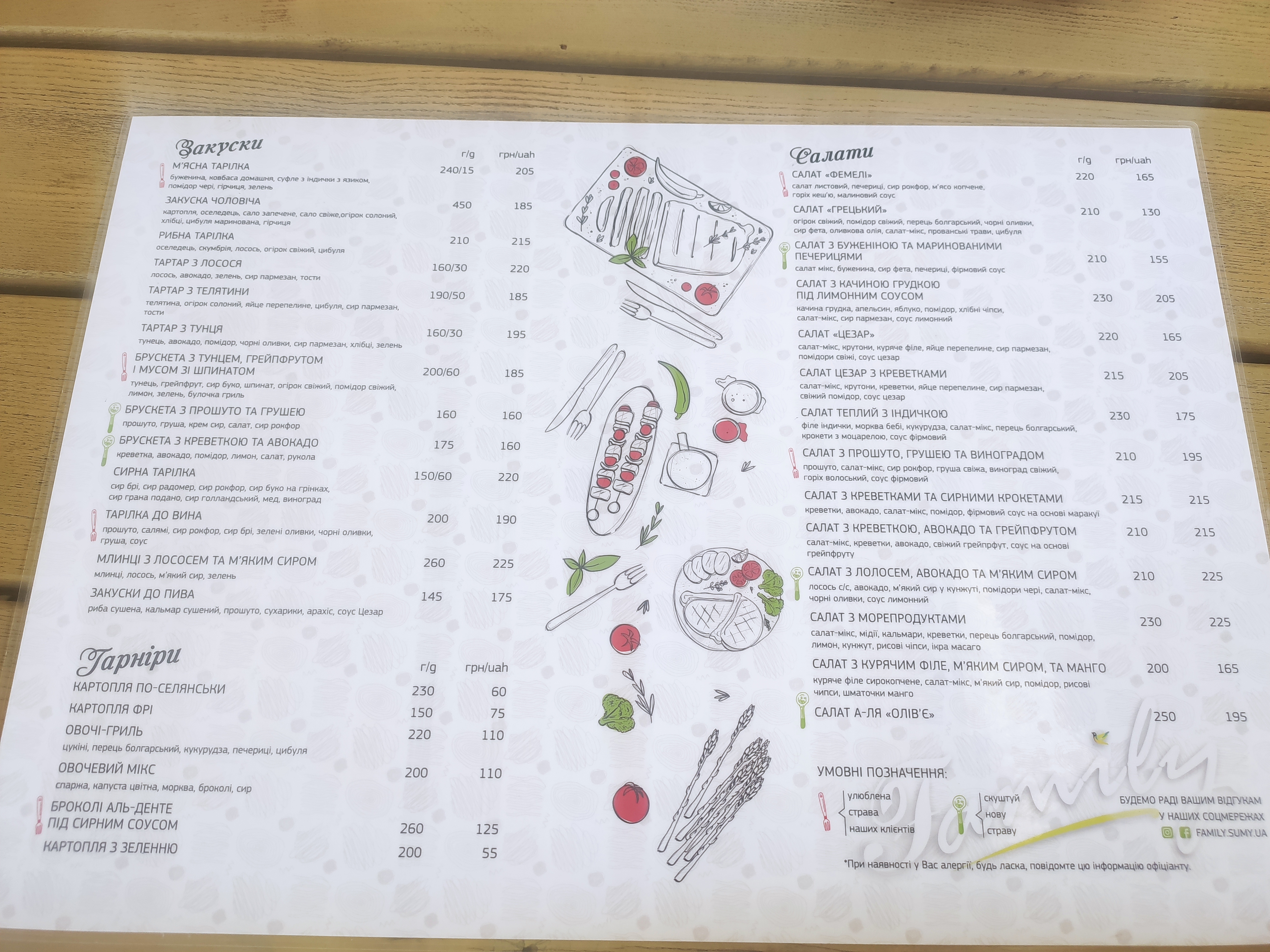 Family menu 3