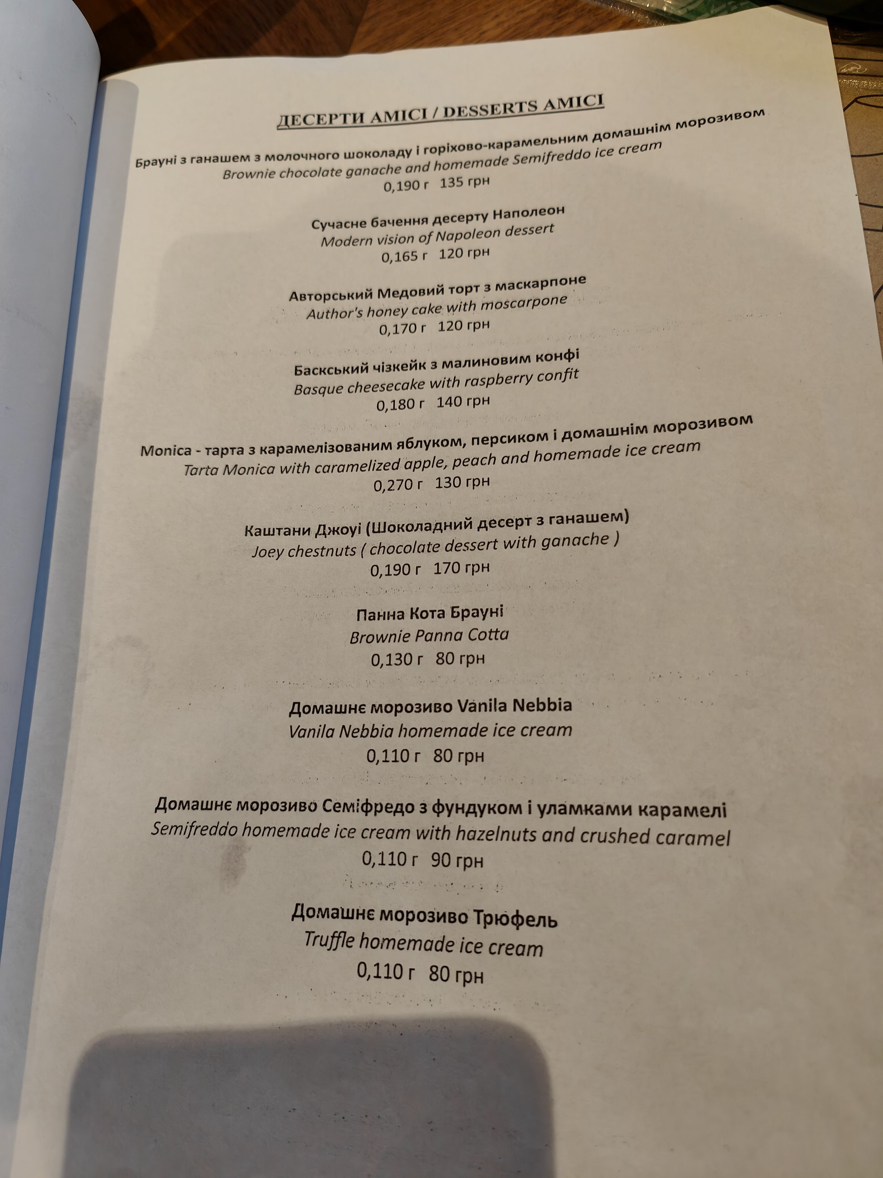 Amici Felici by La Spezia menu 2
