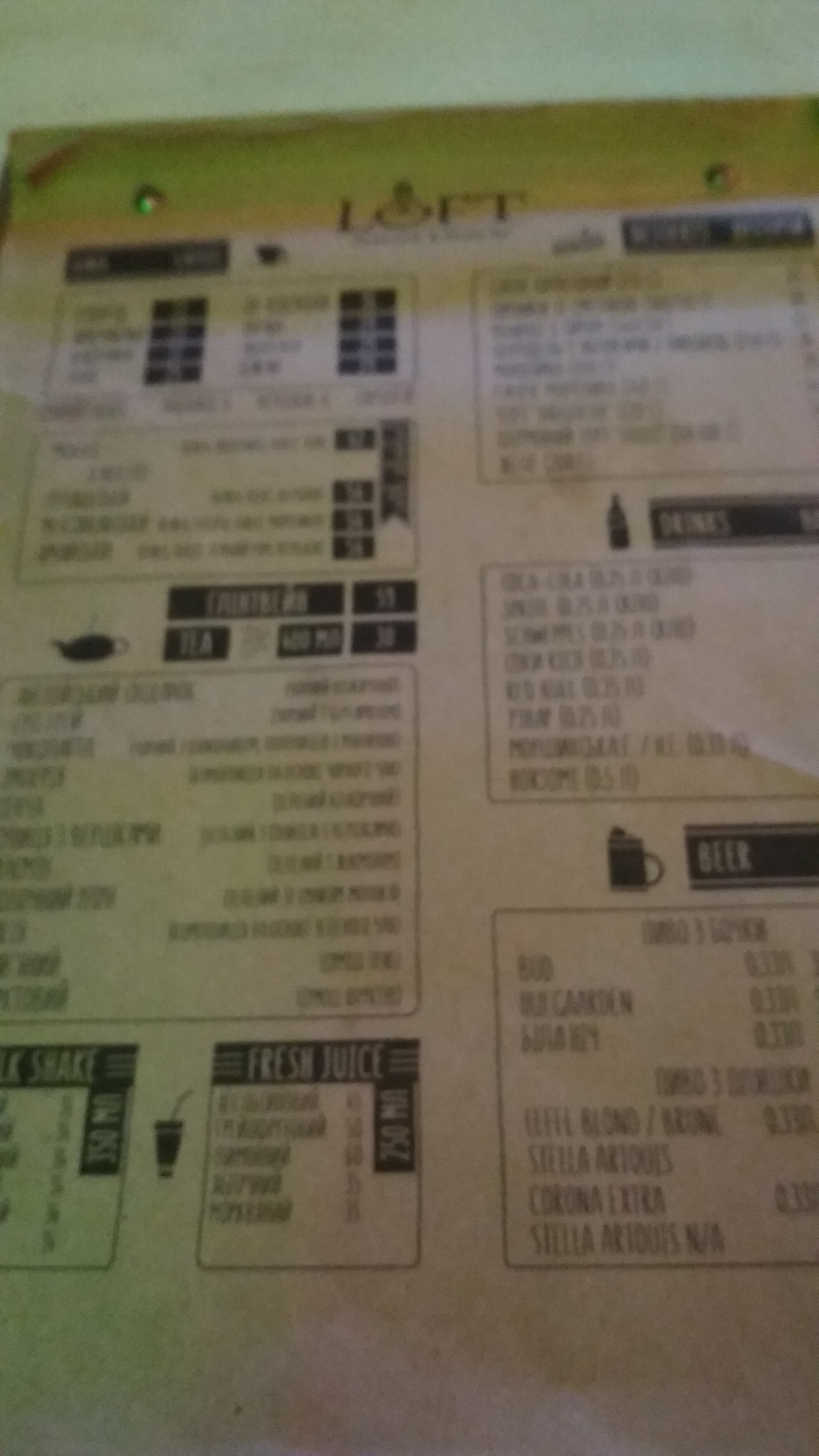 Loft menu 5