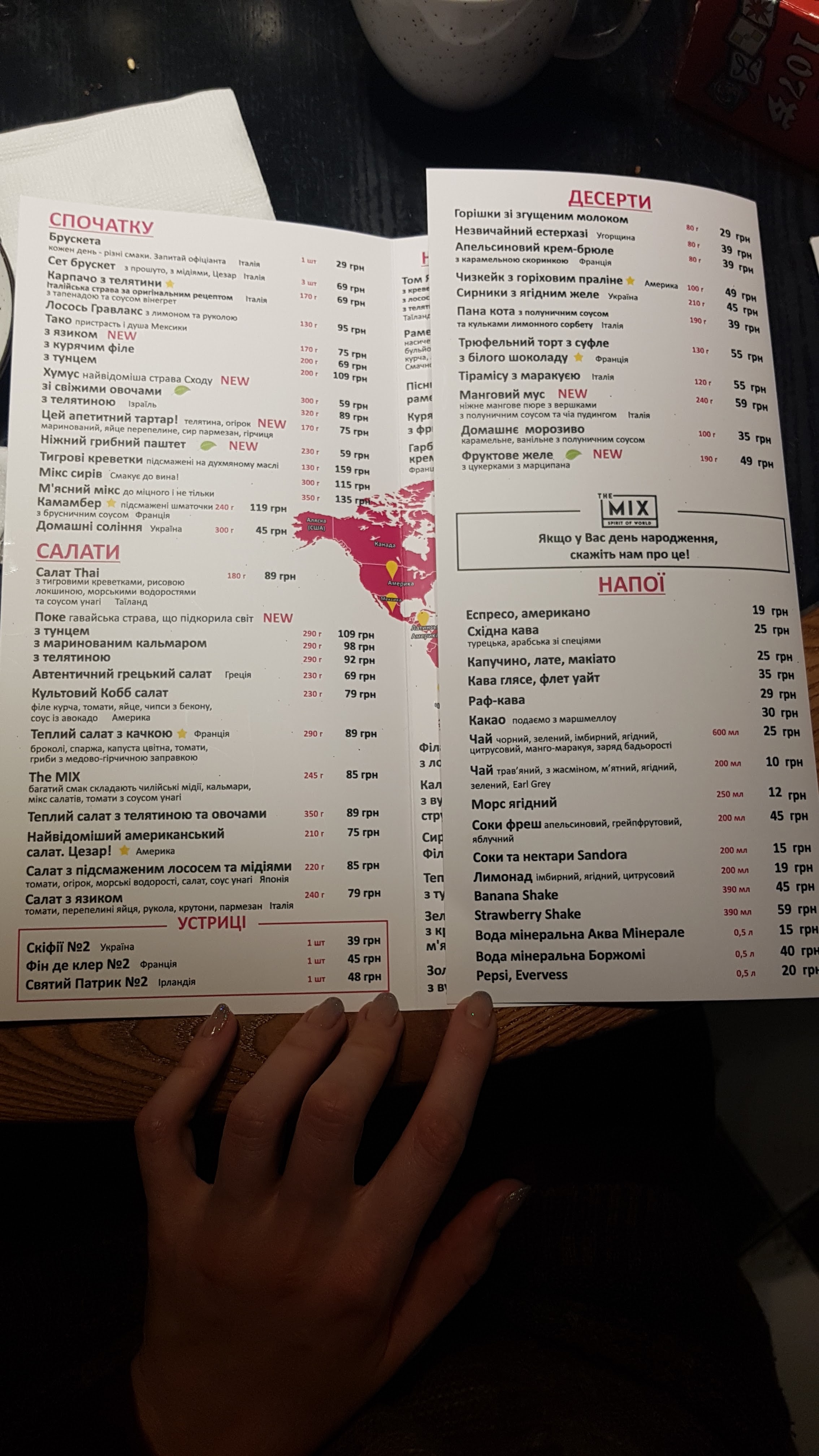 The Mix menu 12