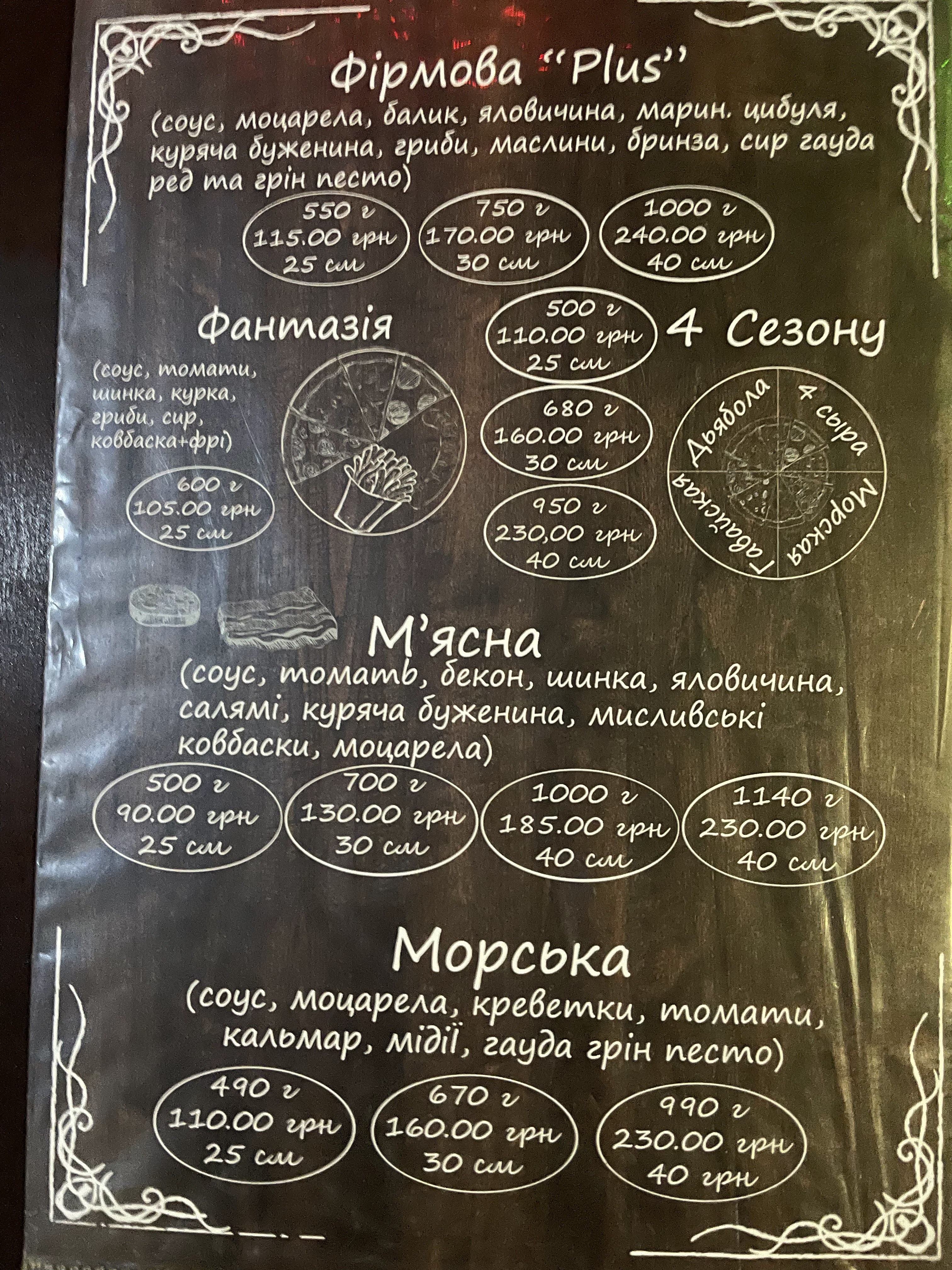 Піца+ menu 2