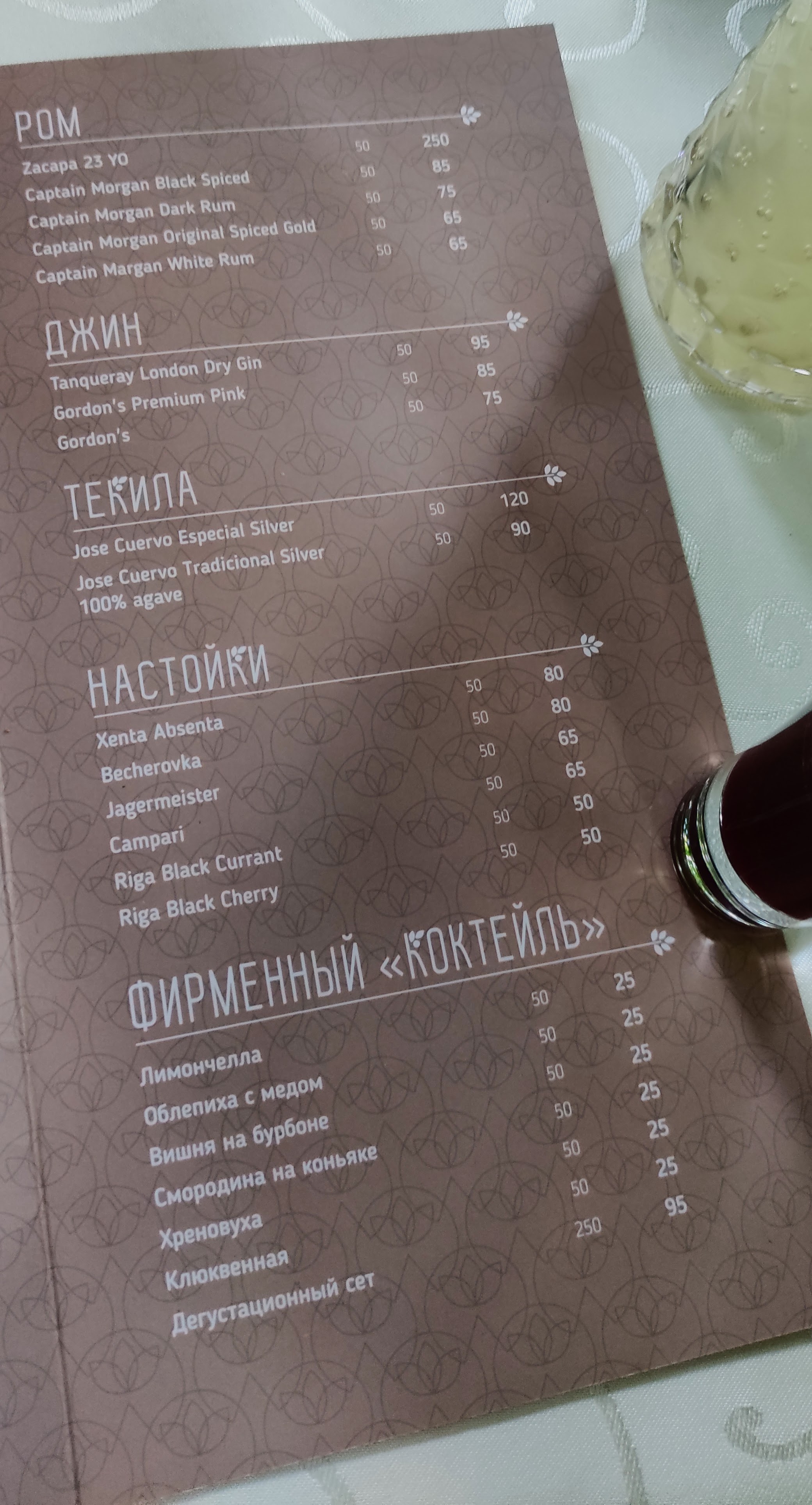 Kupava Komplex menu 9