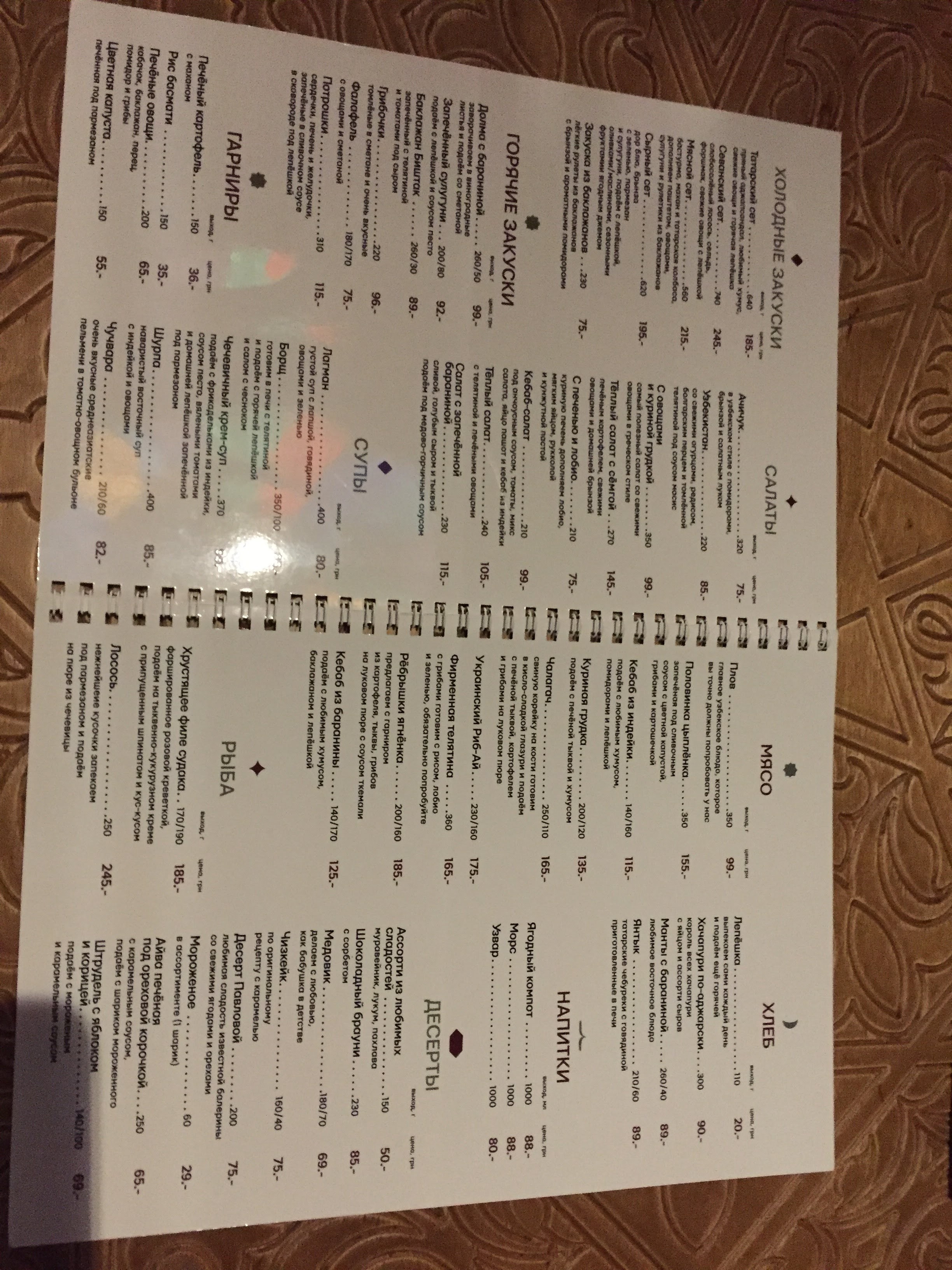Первая Чайхана menu 11