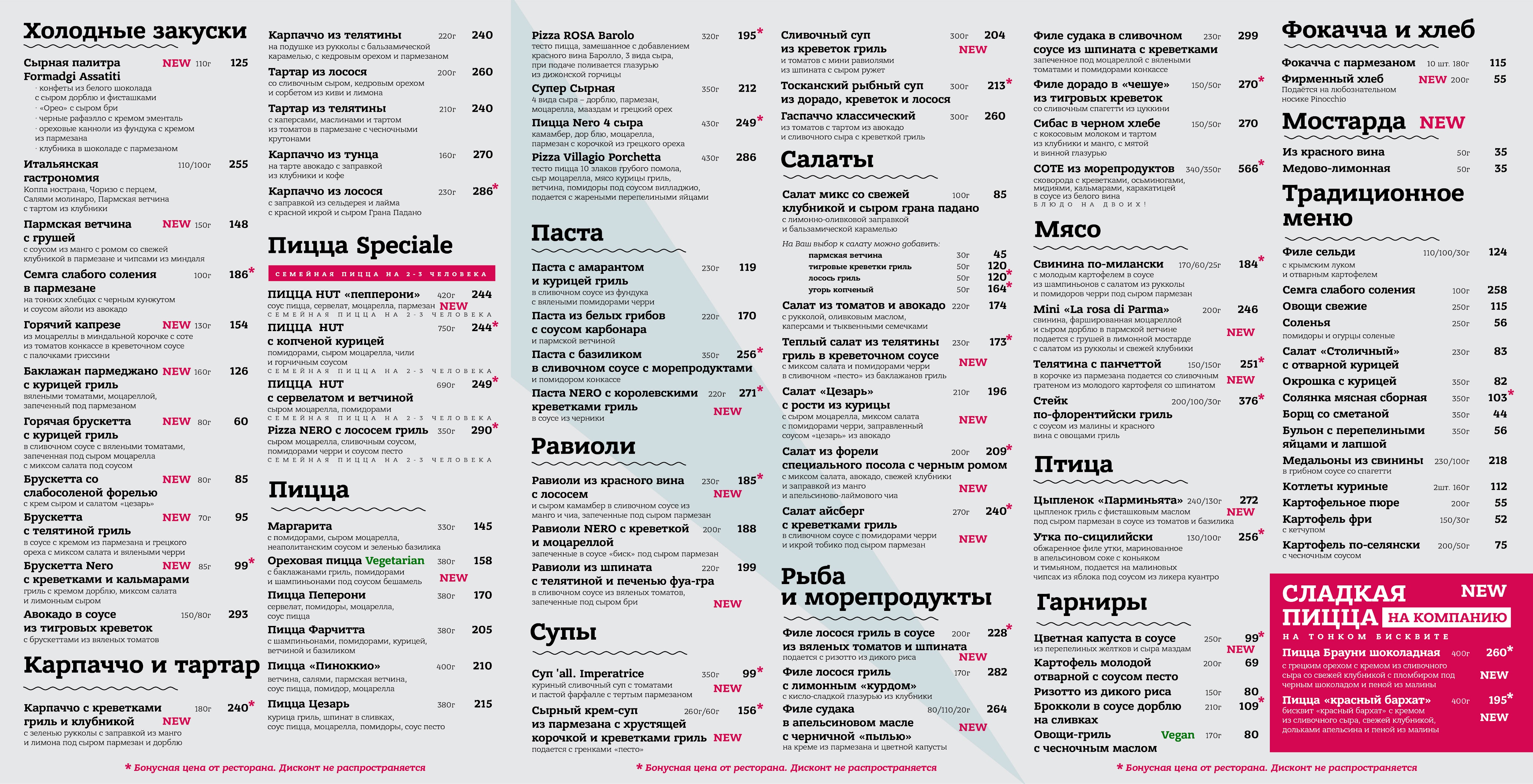 Pinocchio Osteria menu 5