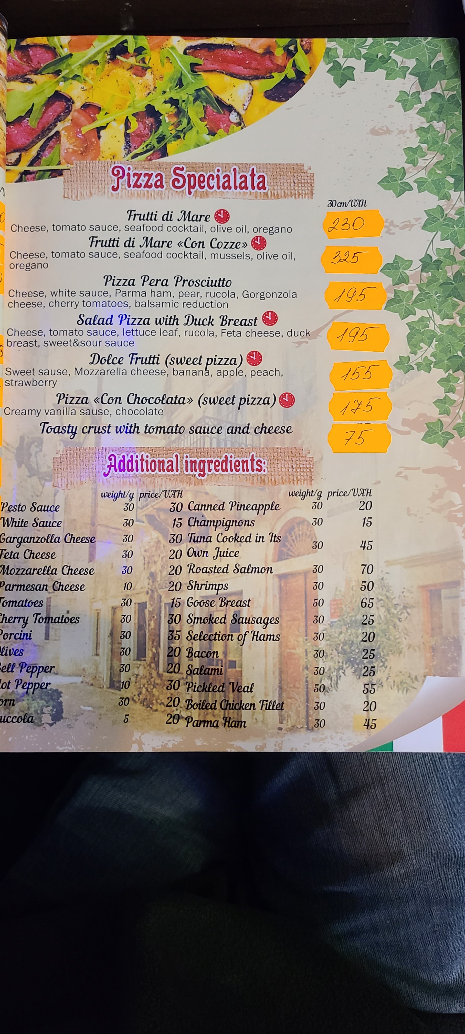 Felice menu 6