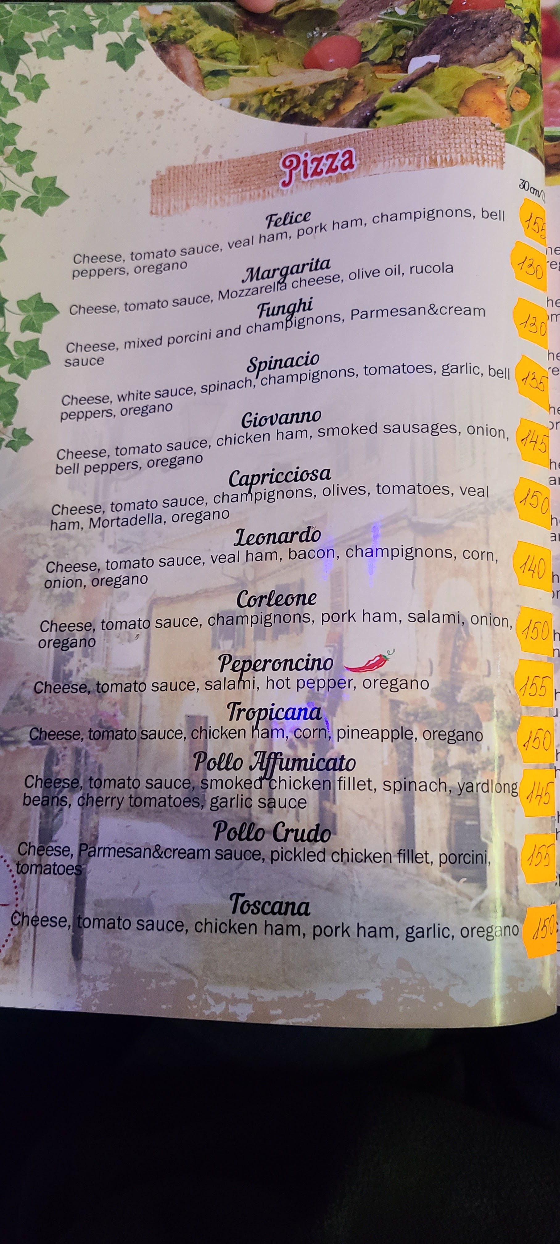 Felice menu 7