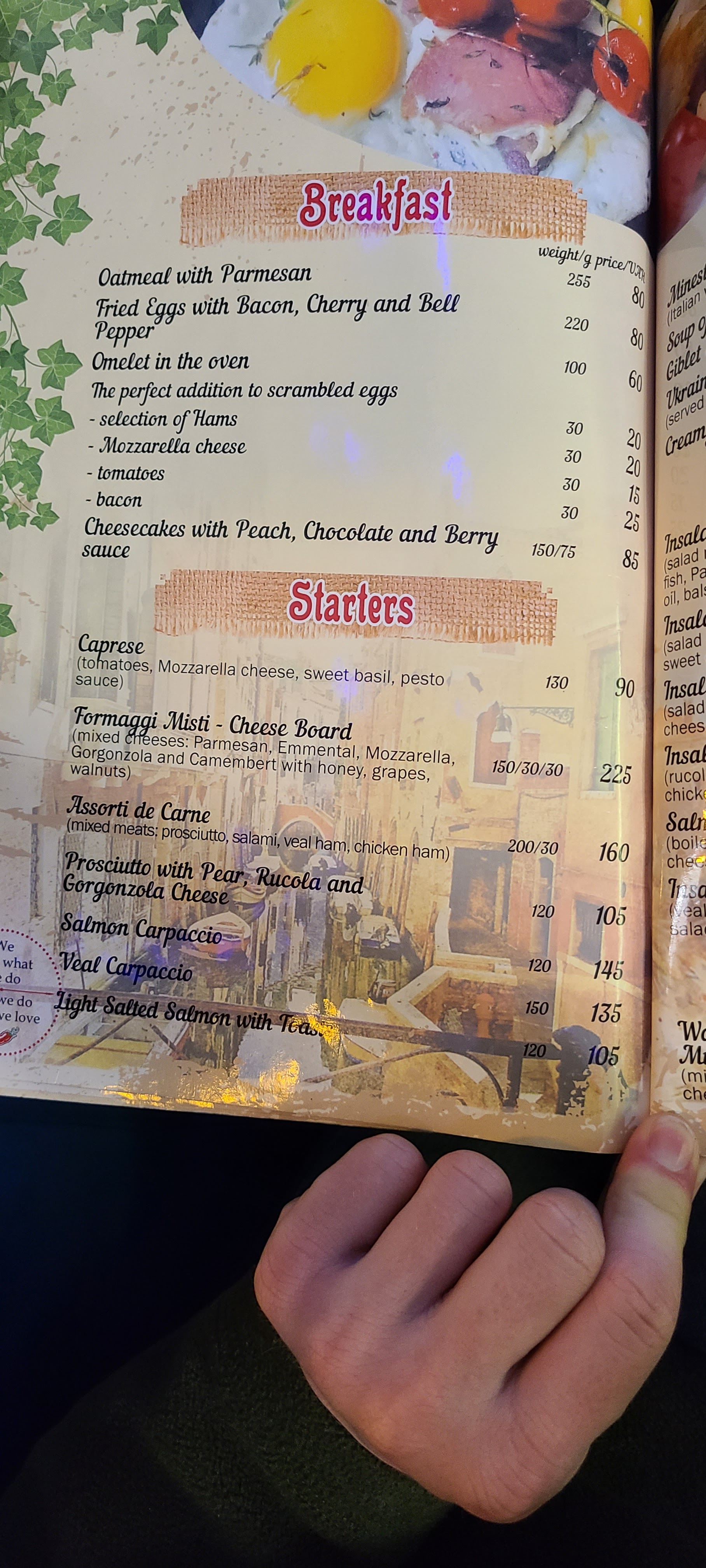 Felice menu 10