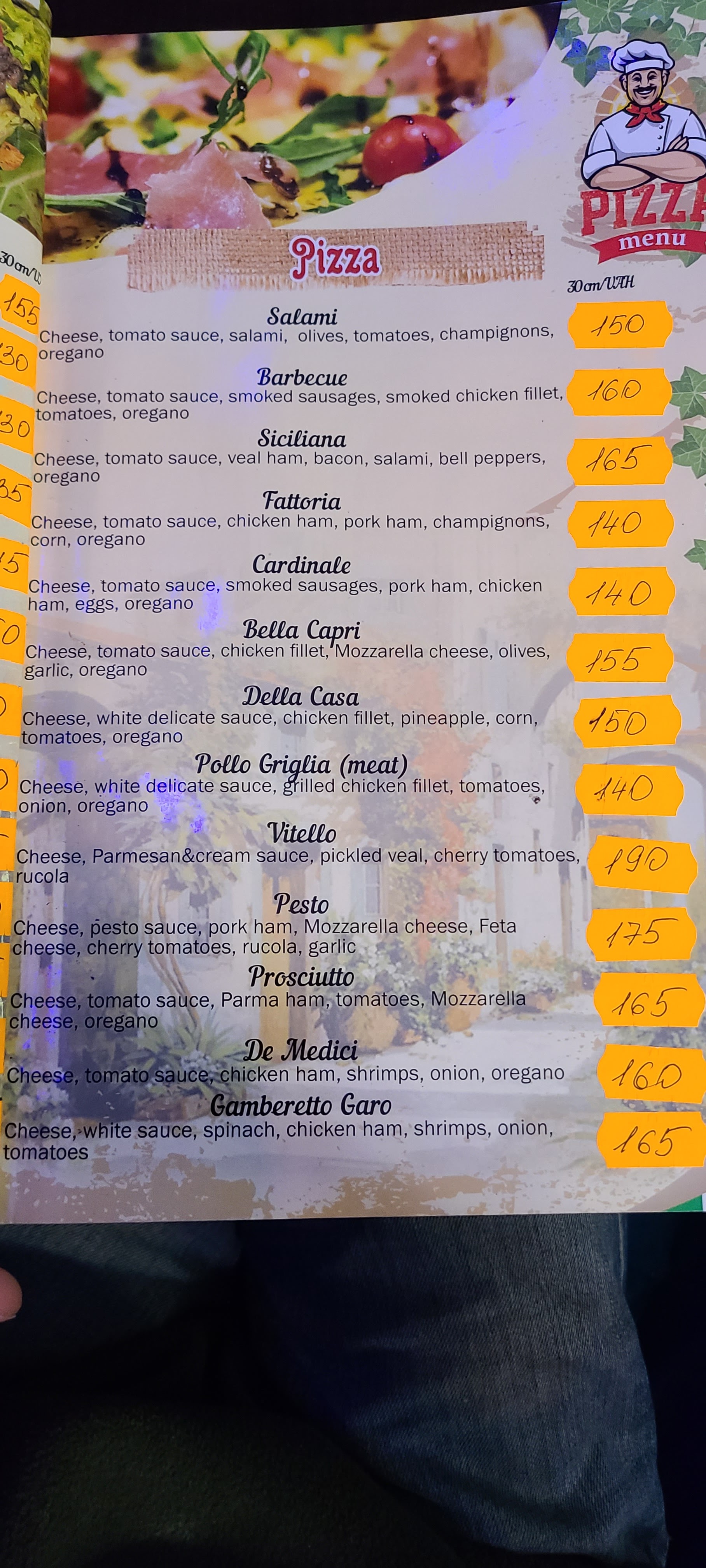Felice menu 12