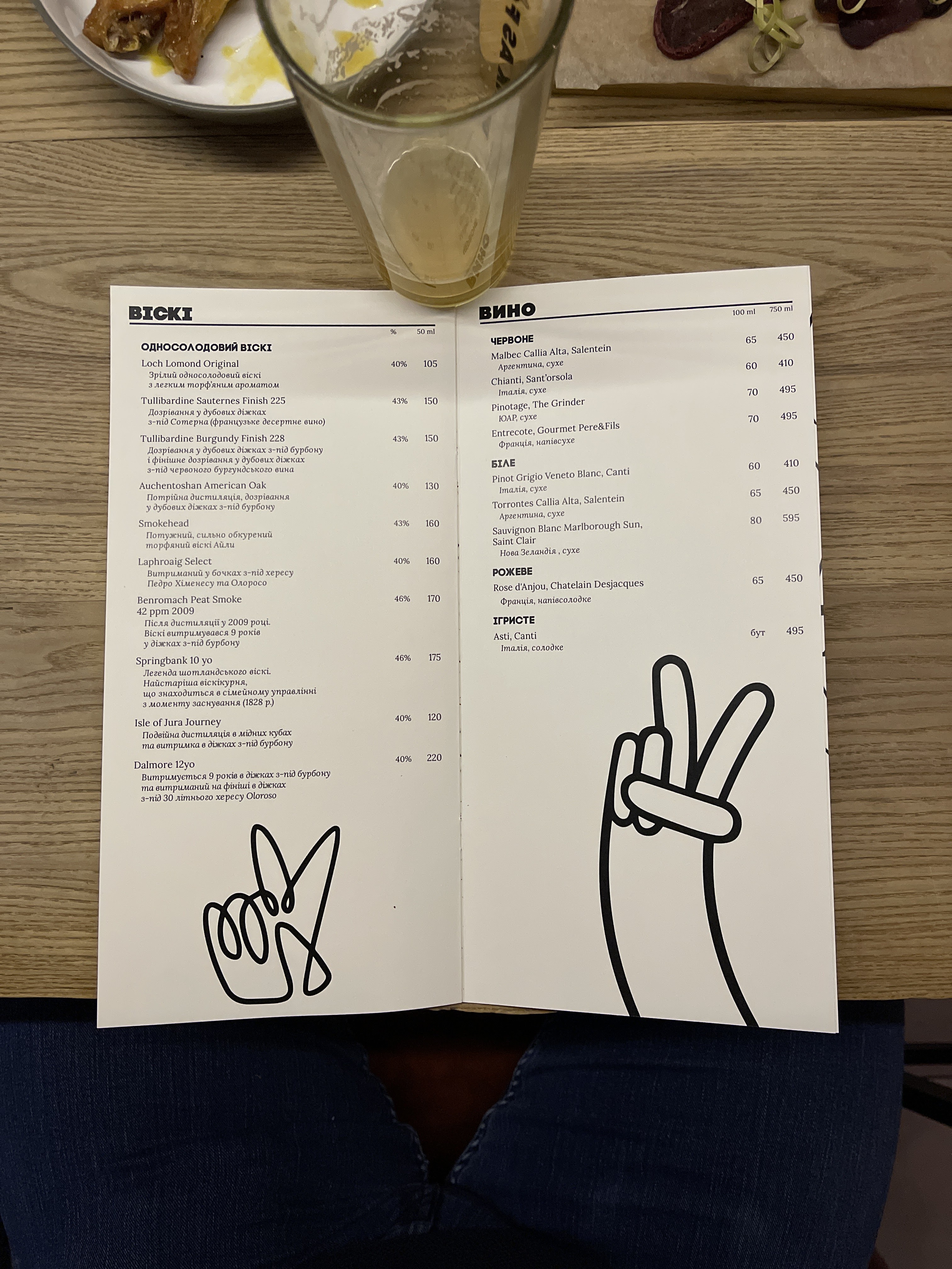Daf Pub menu 12