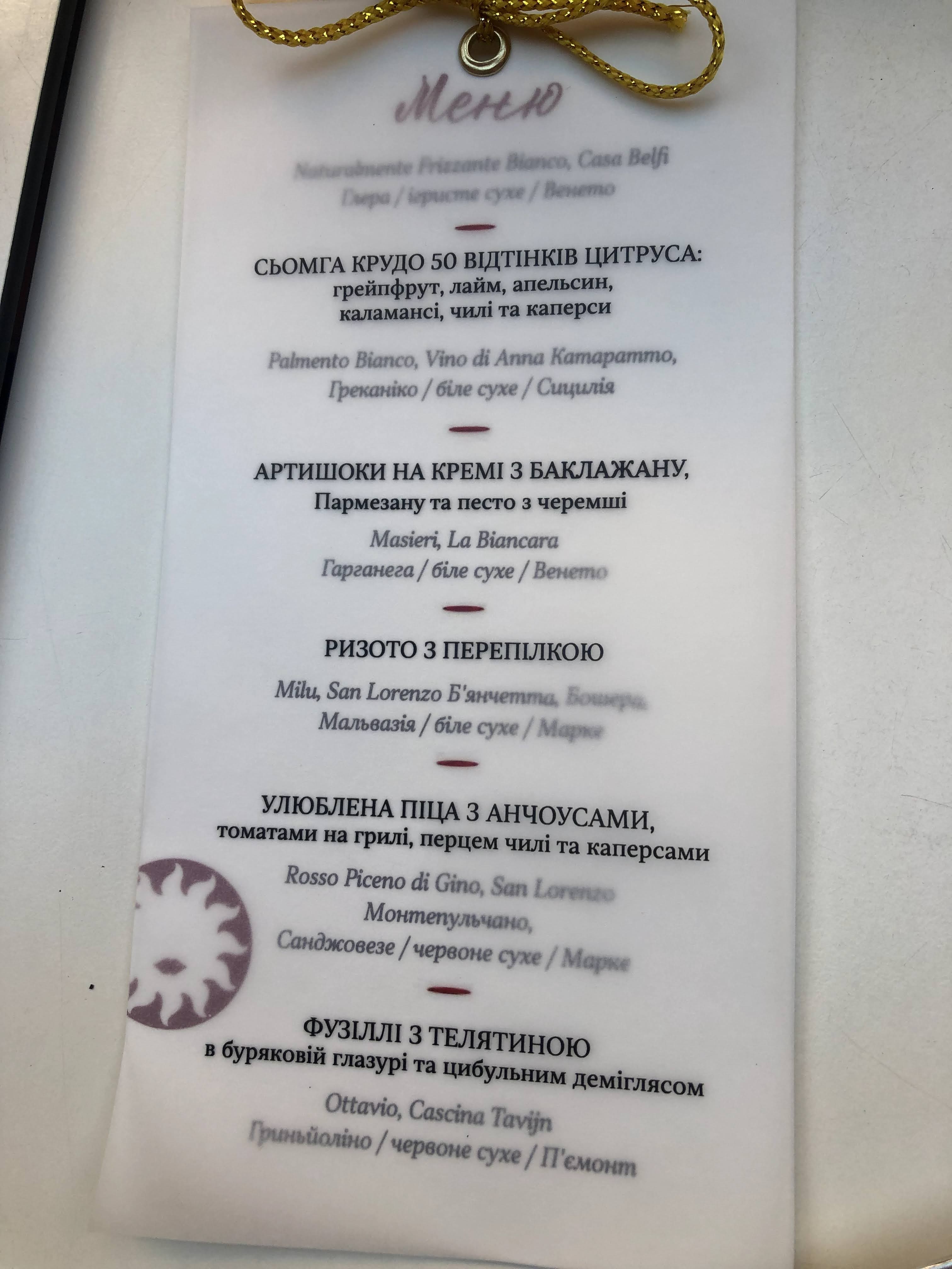 Італійська редакція №2 menu 1
