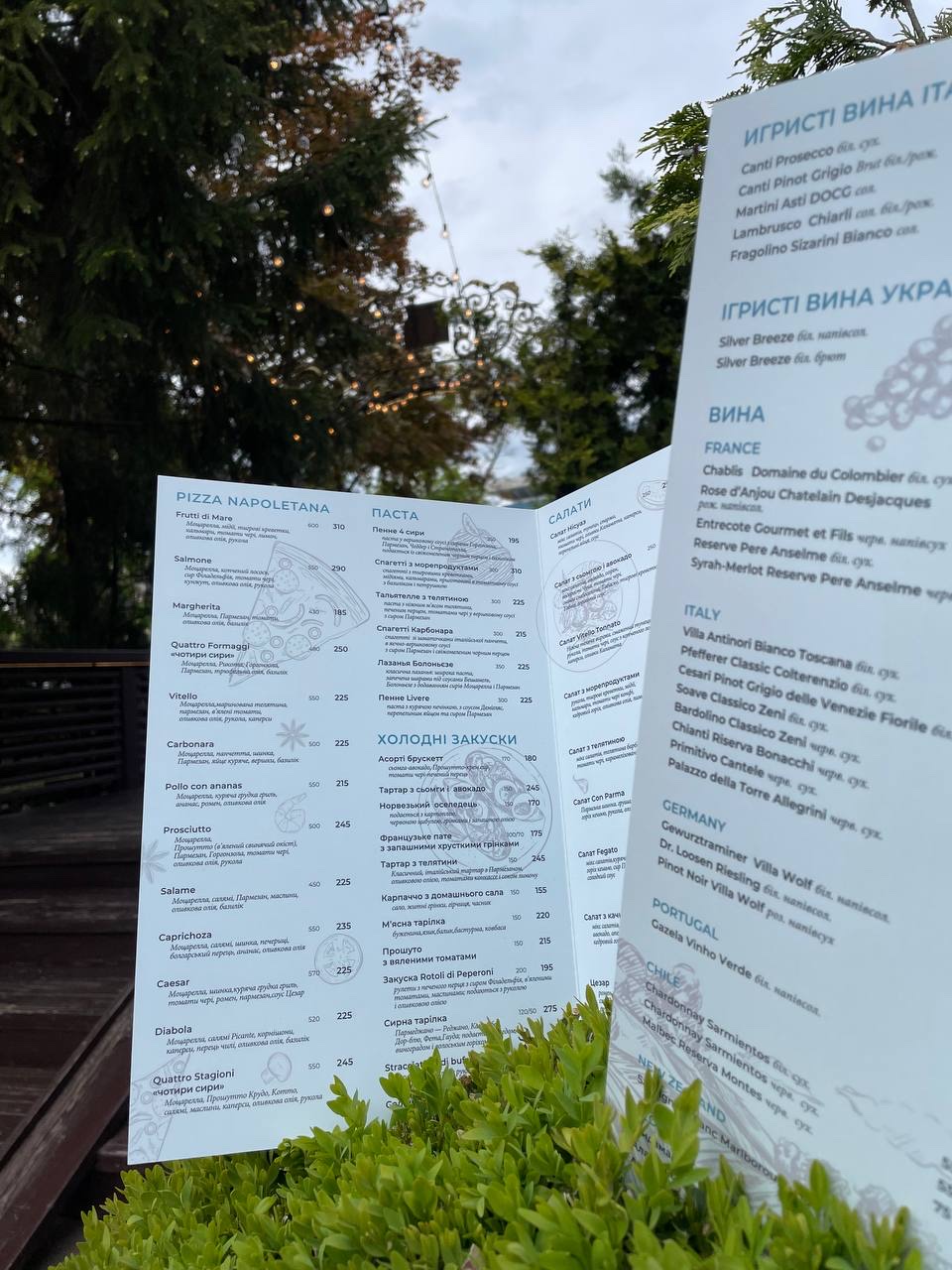 Capri Pizza menu 3