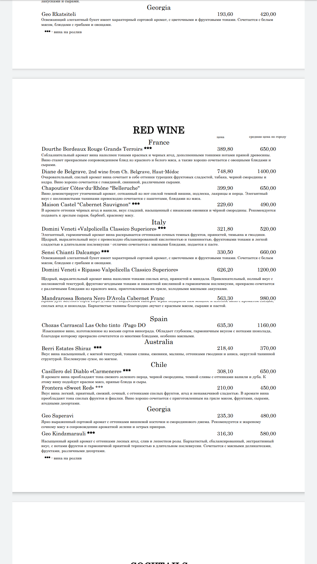 True Price у саду Шевченко menu 2
