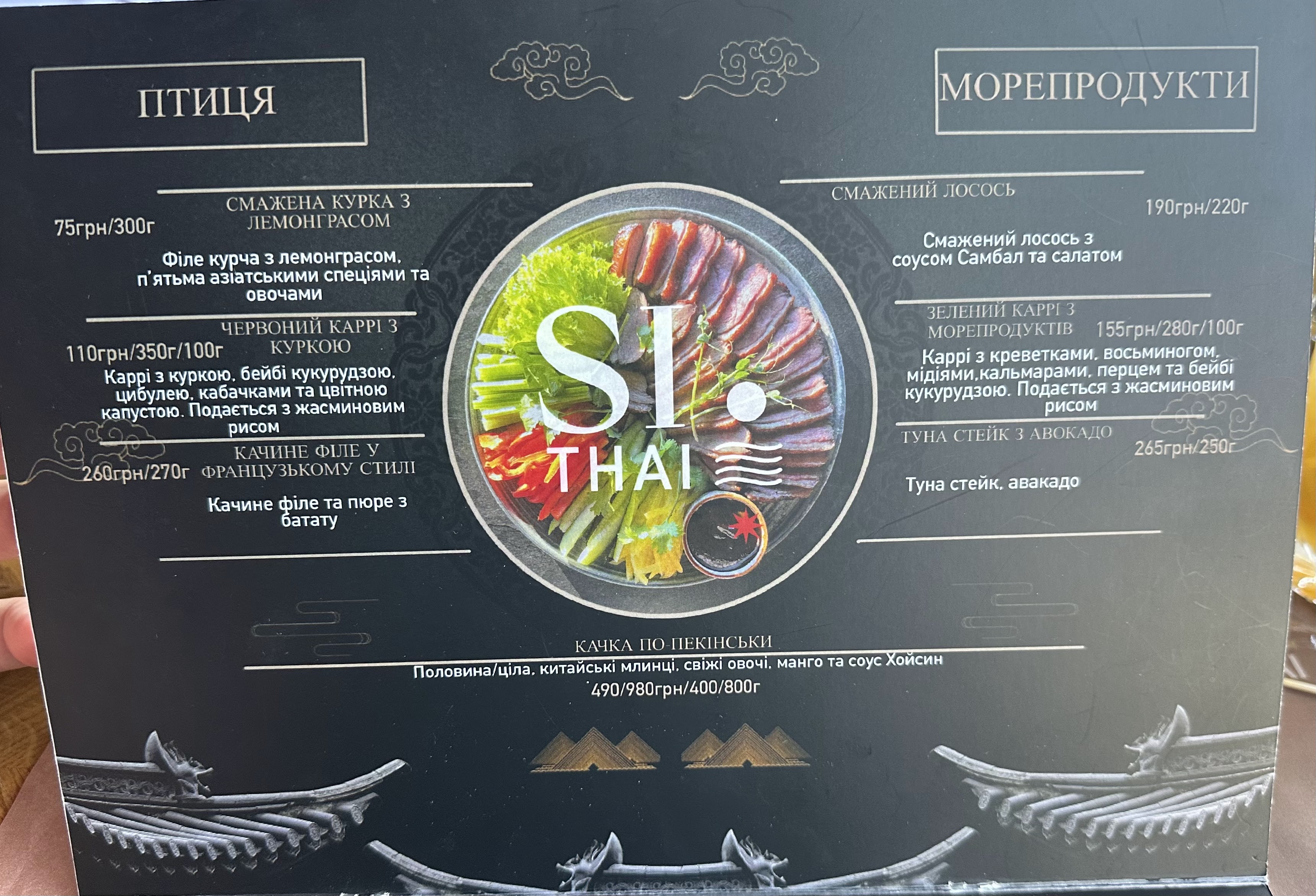 Sithai Modern Asian Cuisine menu 2