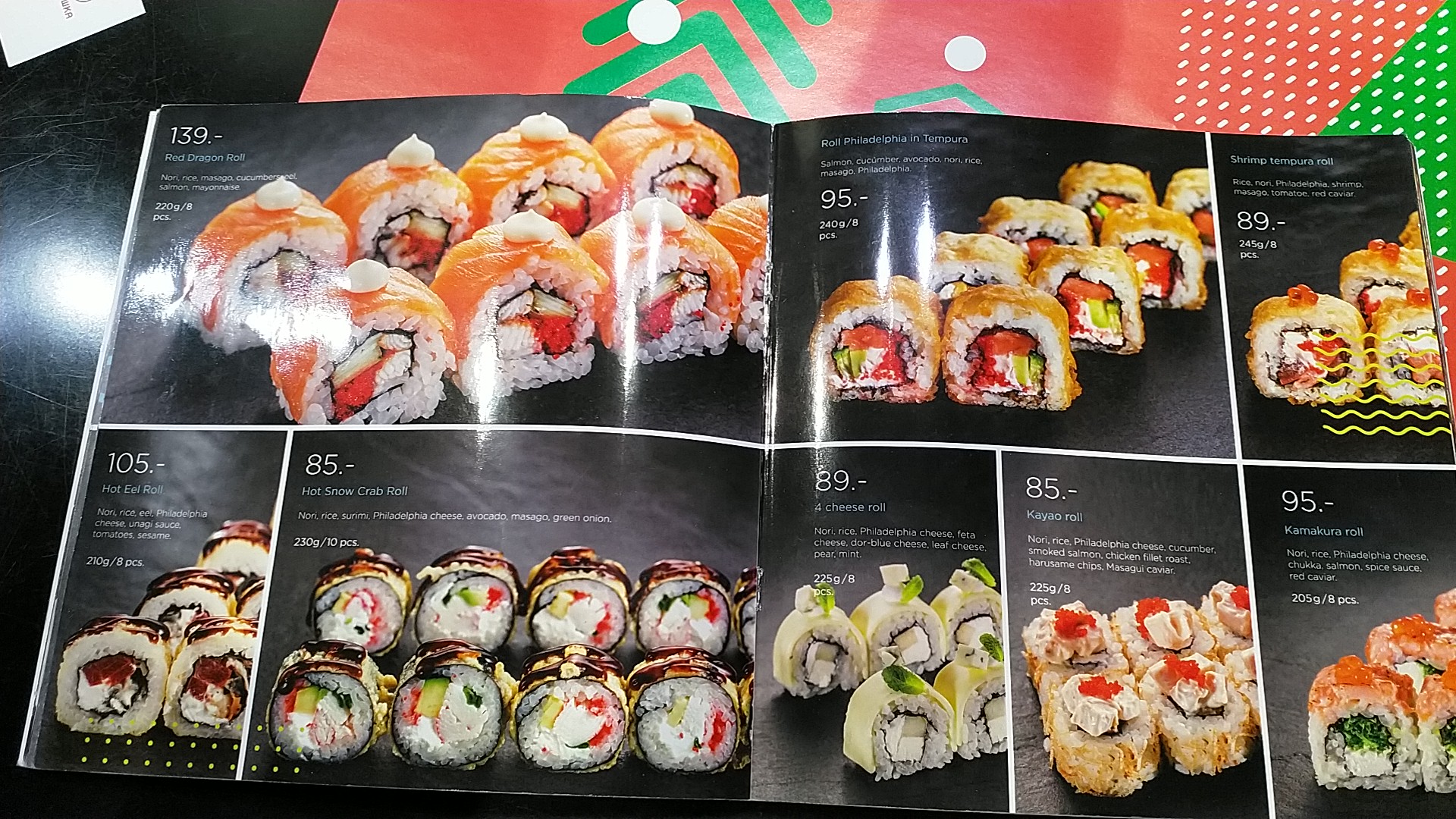 Restoran Yapiko Na Pr. Nauky menu 3