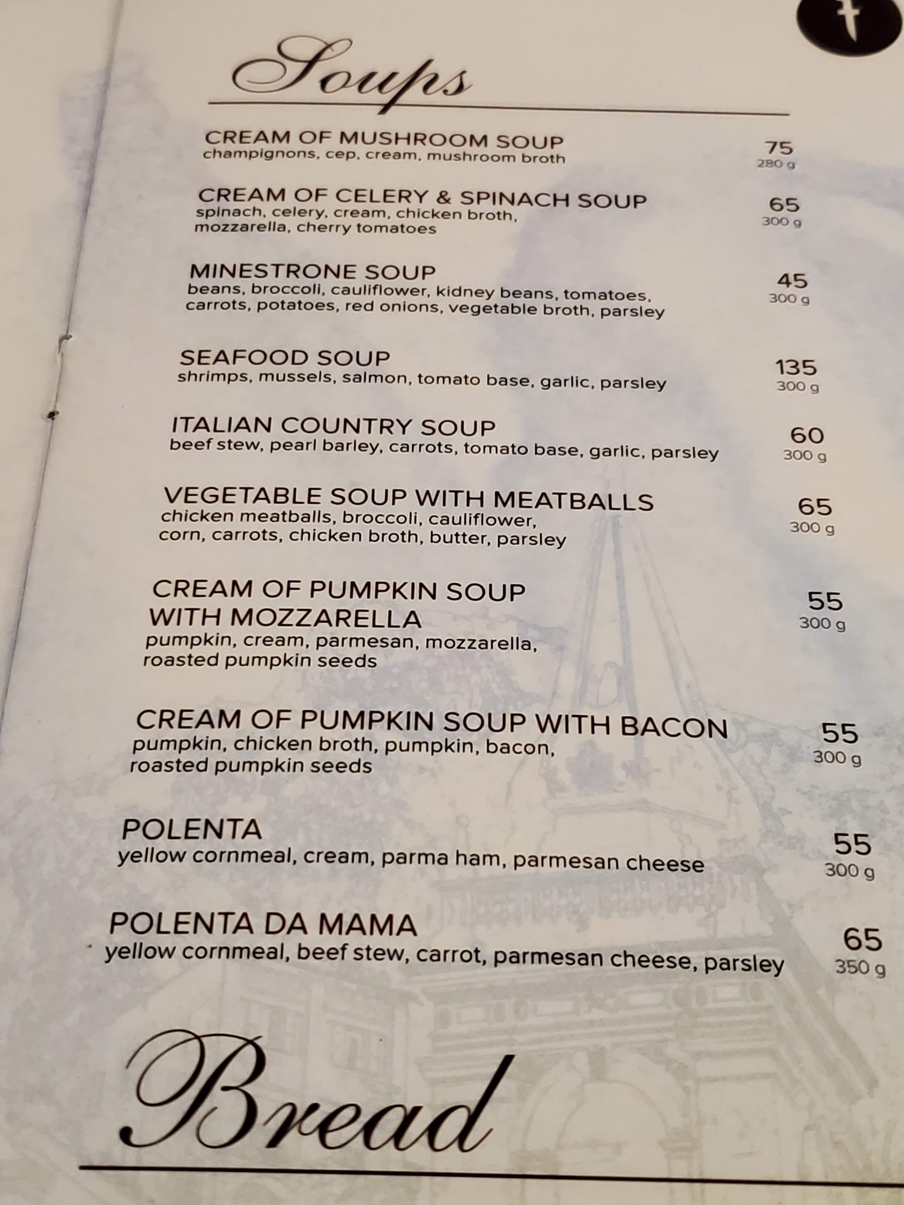 Trattoria Sicilia menu 4