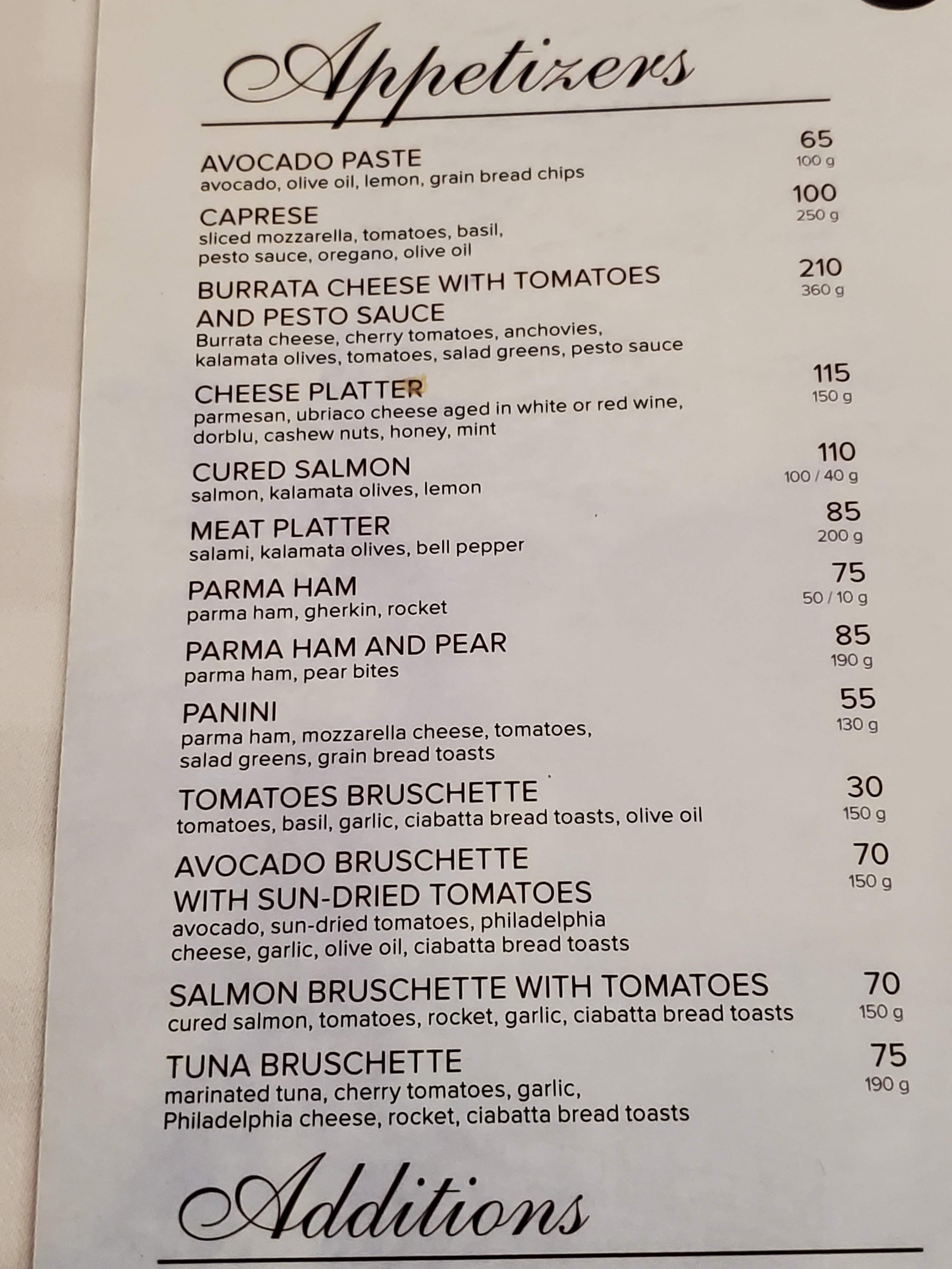 Trattoria Sicilia menu 6