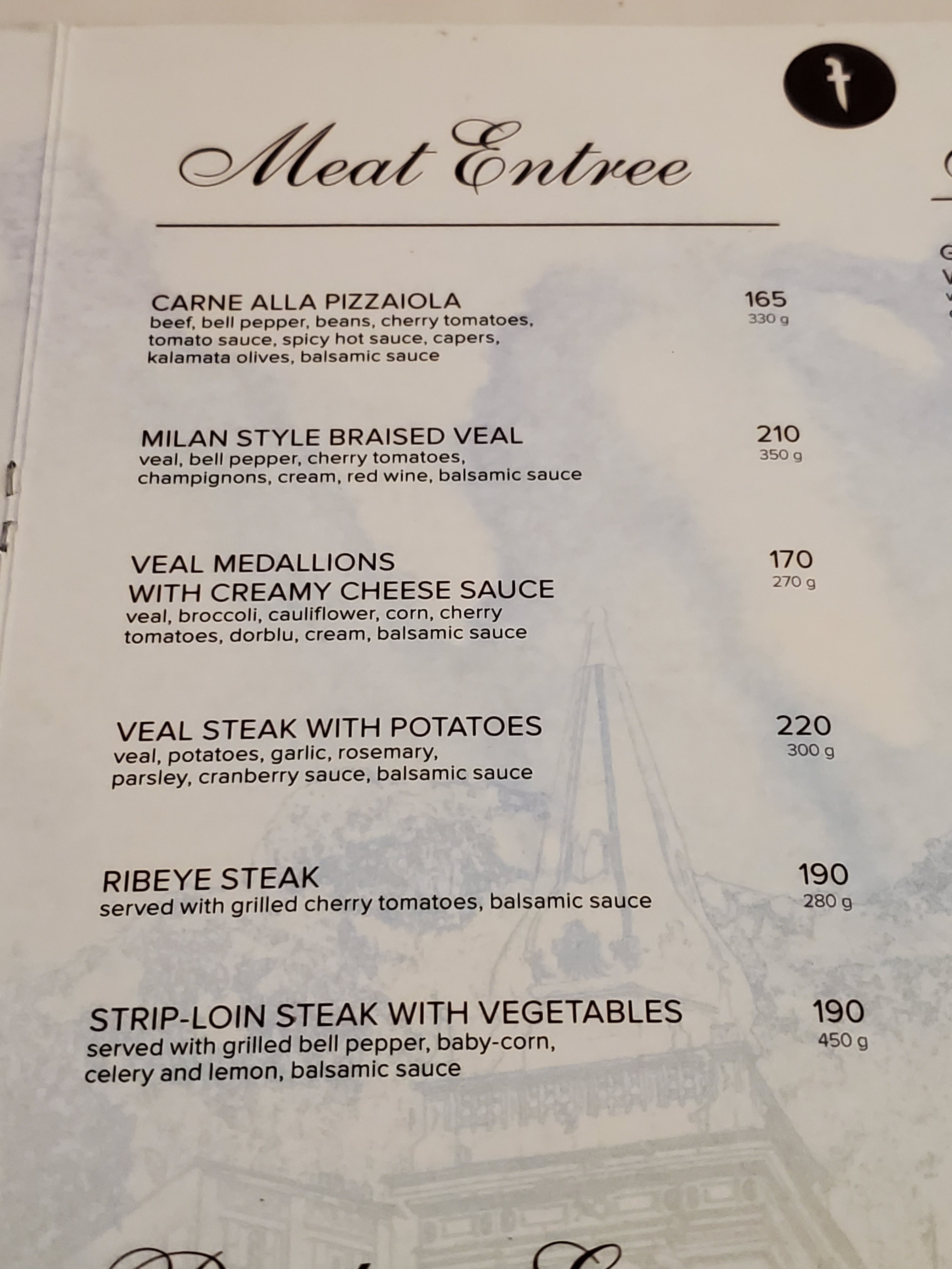 Trattoria Sicilia menu 8