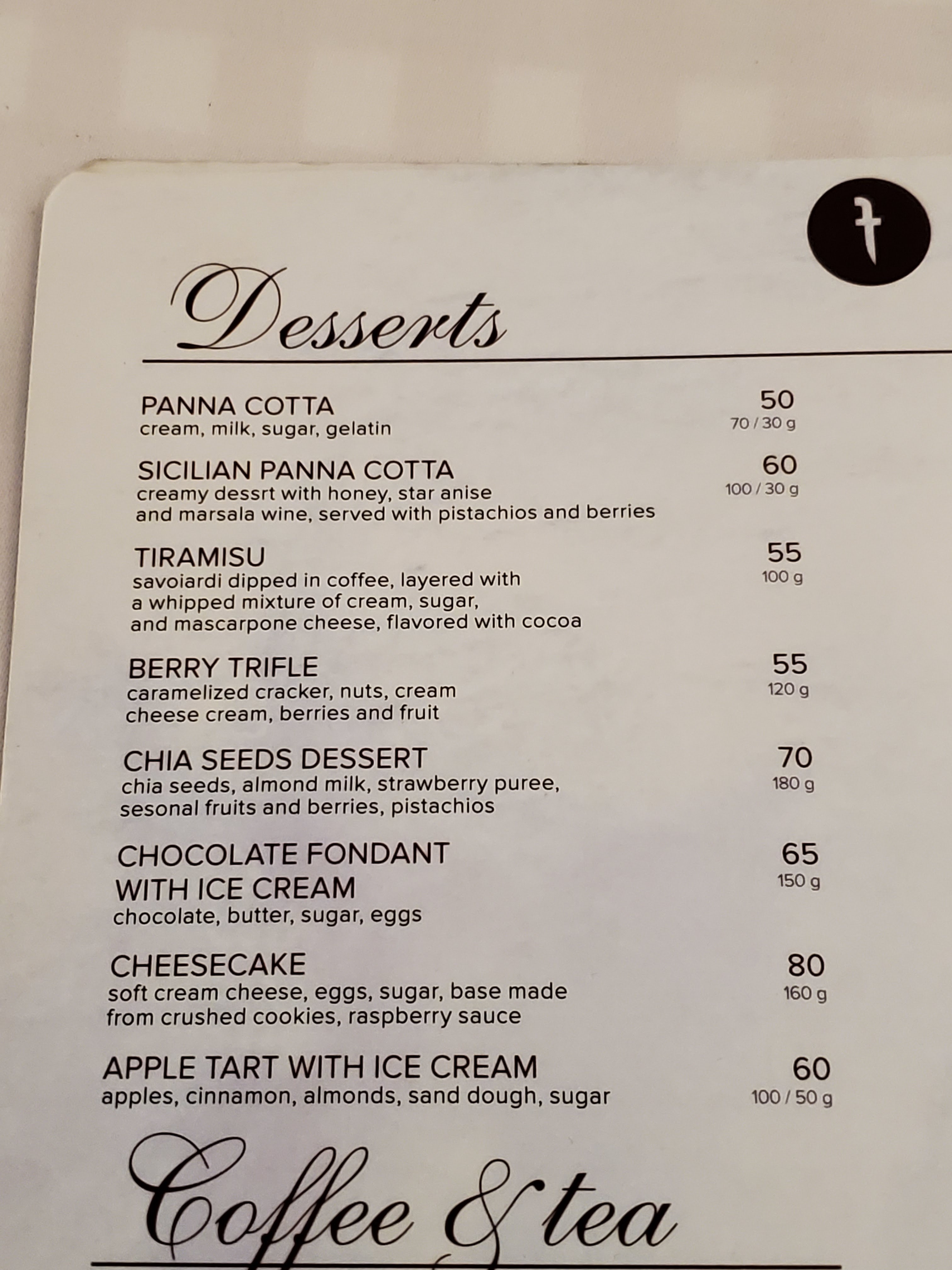 Trattoria Sicilia menu 10