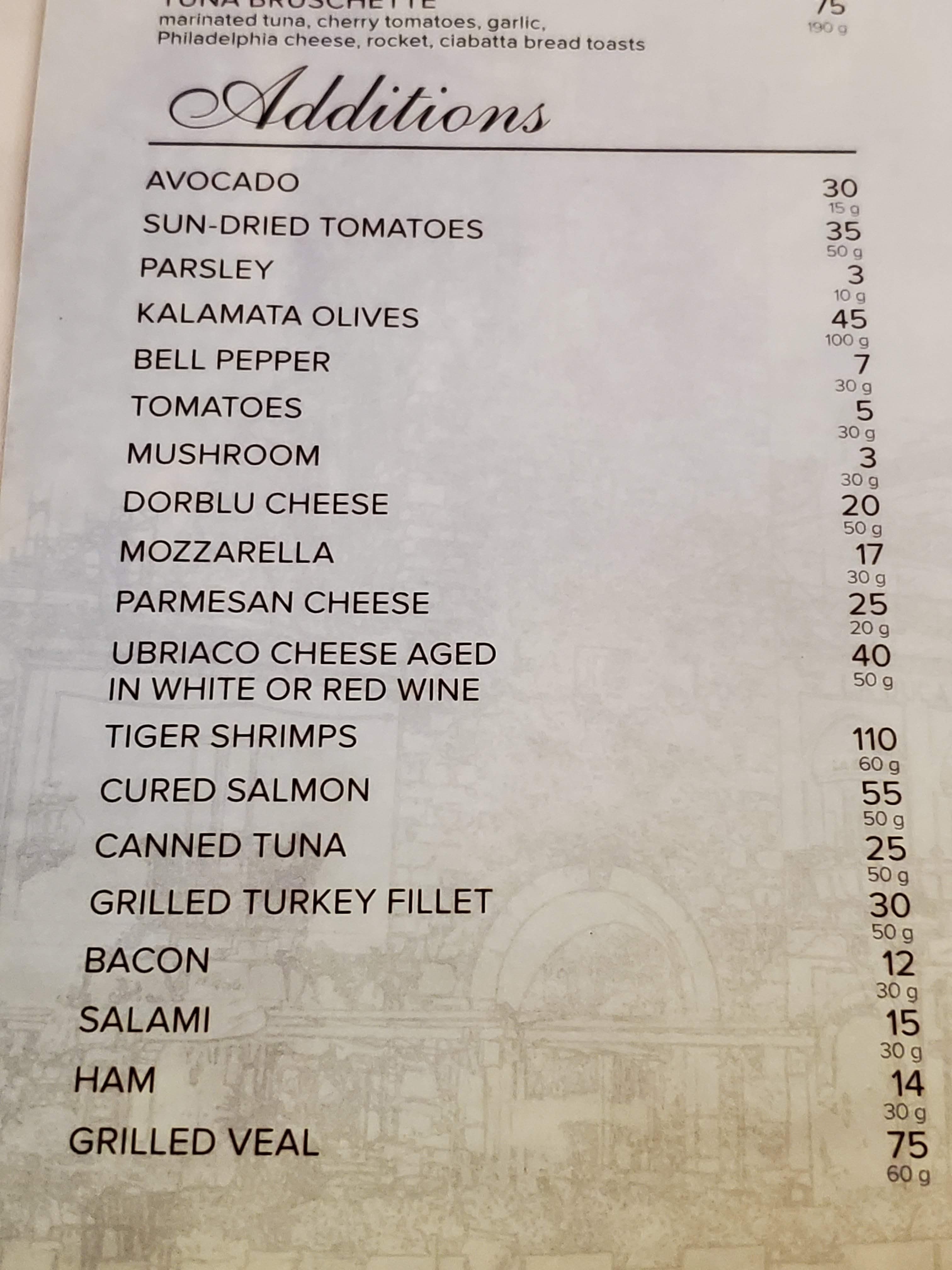 Trattoria Sicilia menu 12