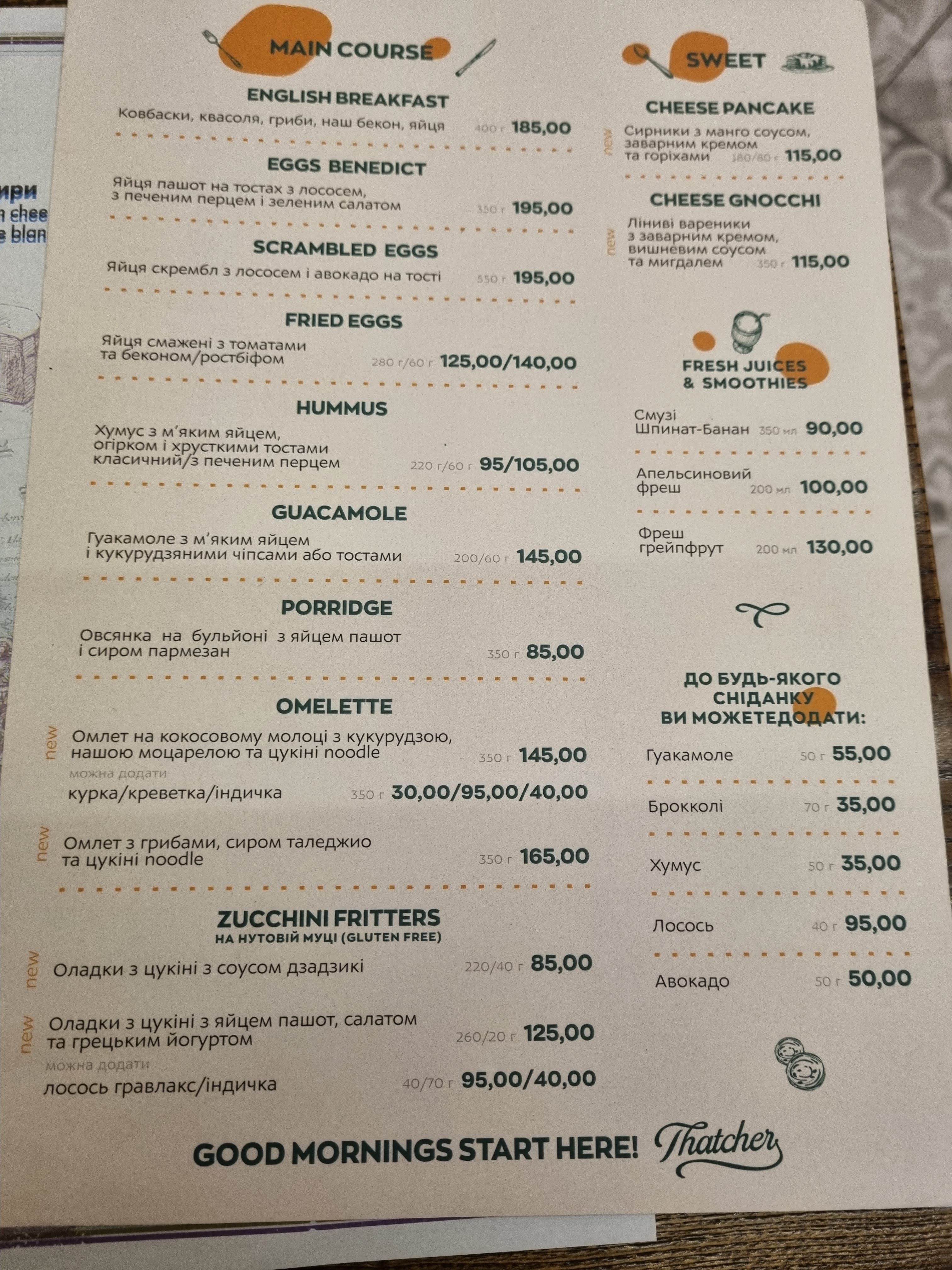 THATCHER Gastropub menu 10