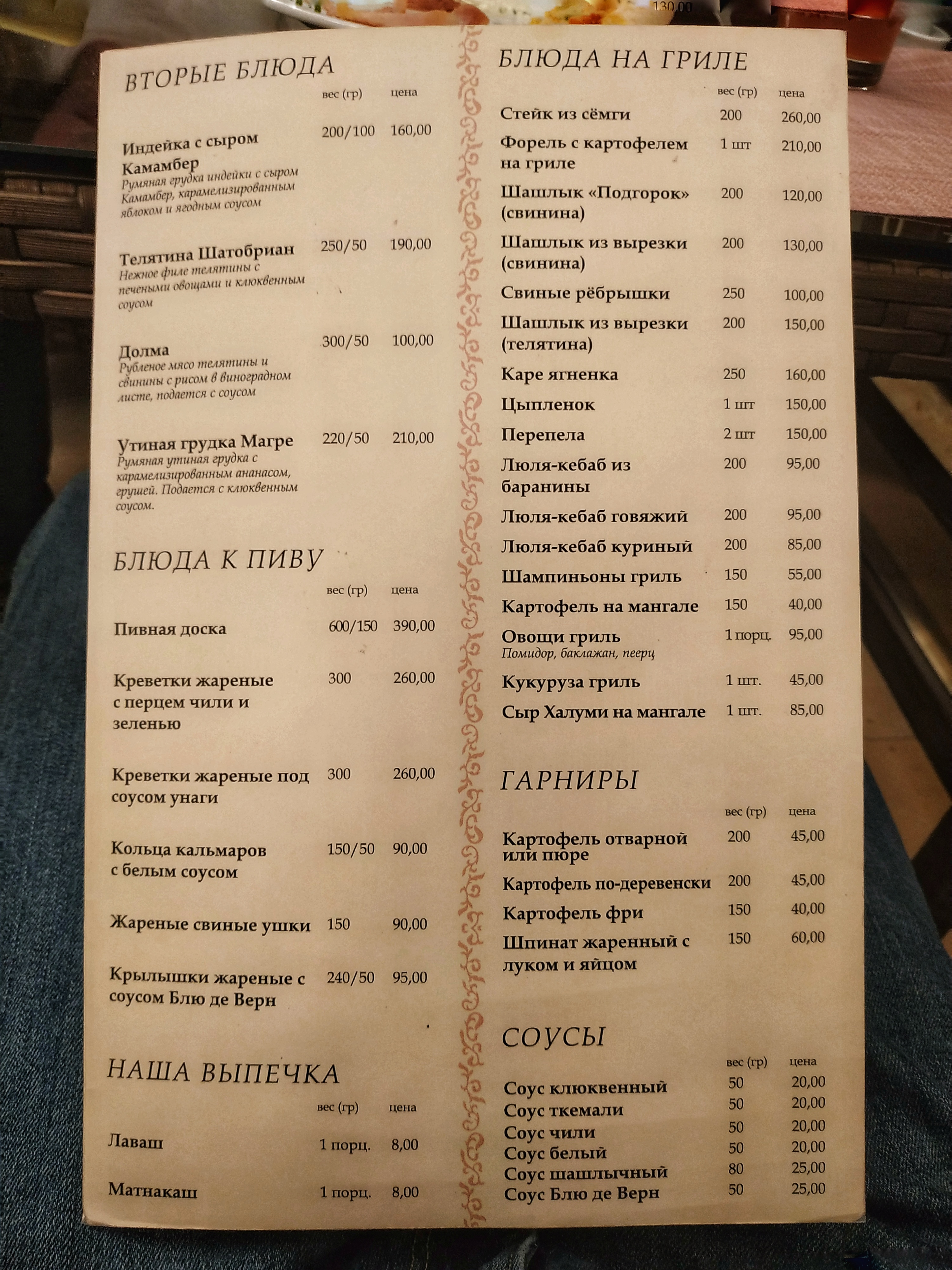Capri Pizza menu 7