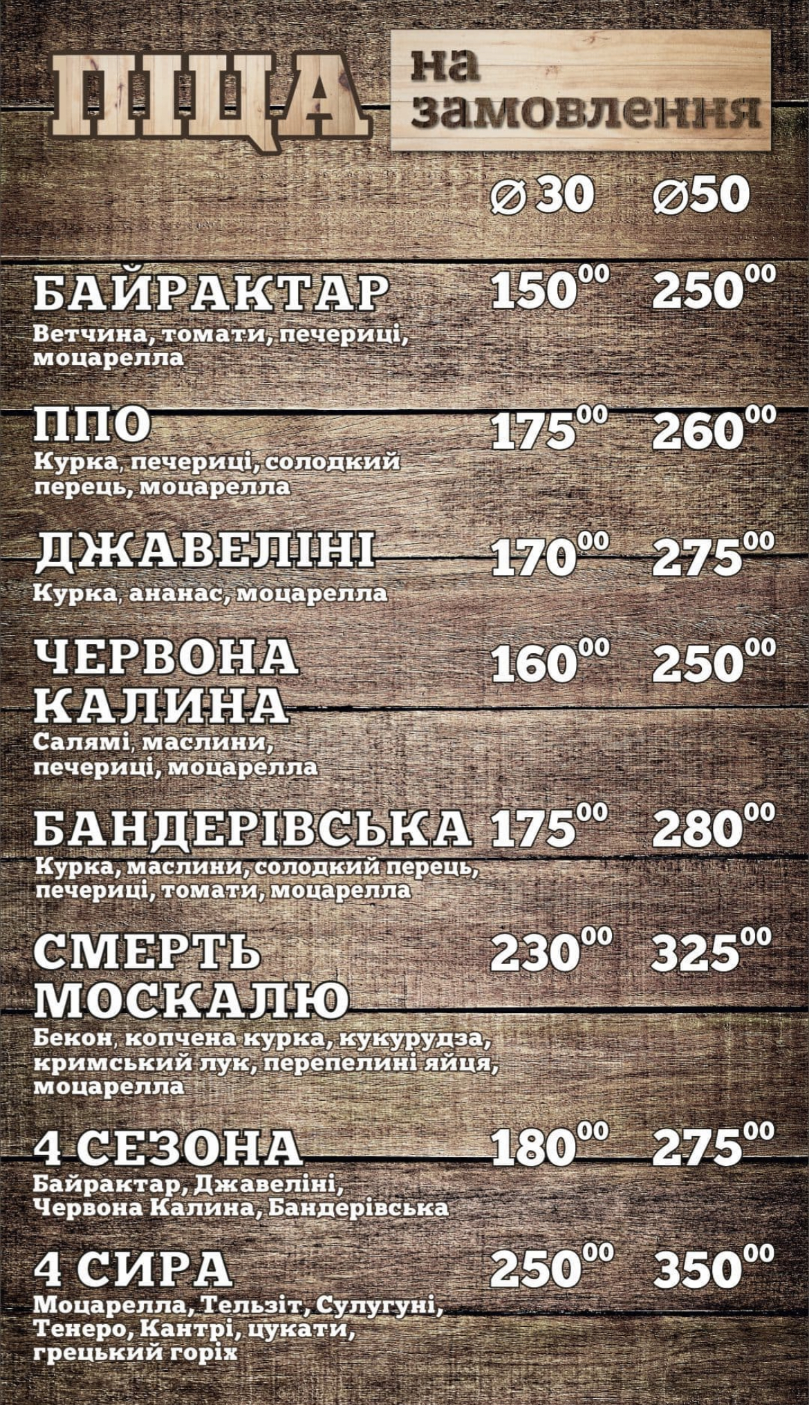 TOP FRIES ДОСТАВКА ПІЦИ, СУШІ menu 1