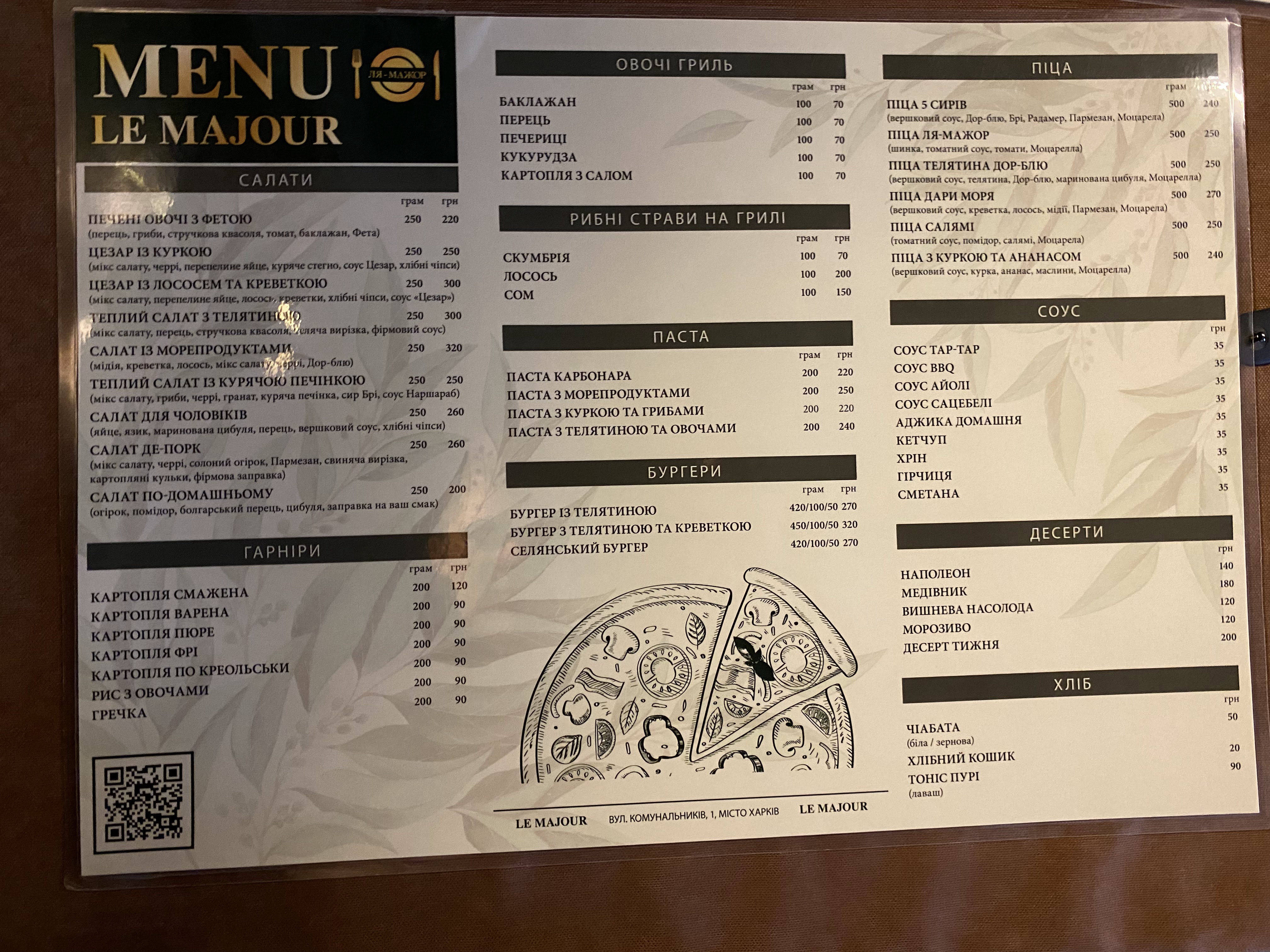 Kafe LaMajor menu 2