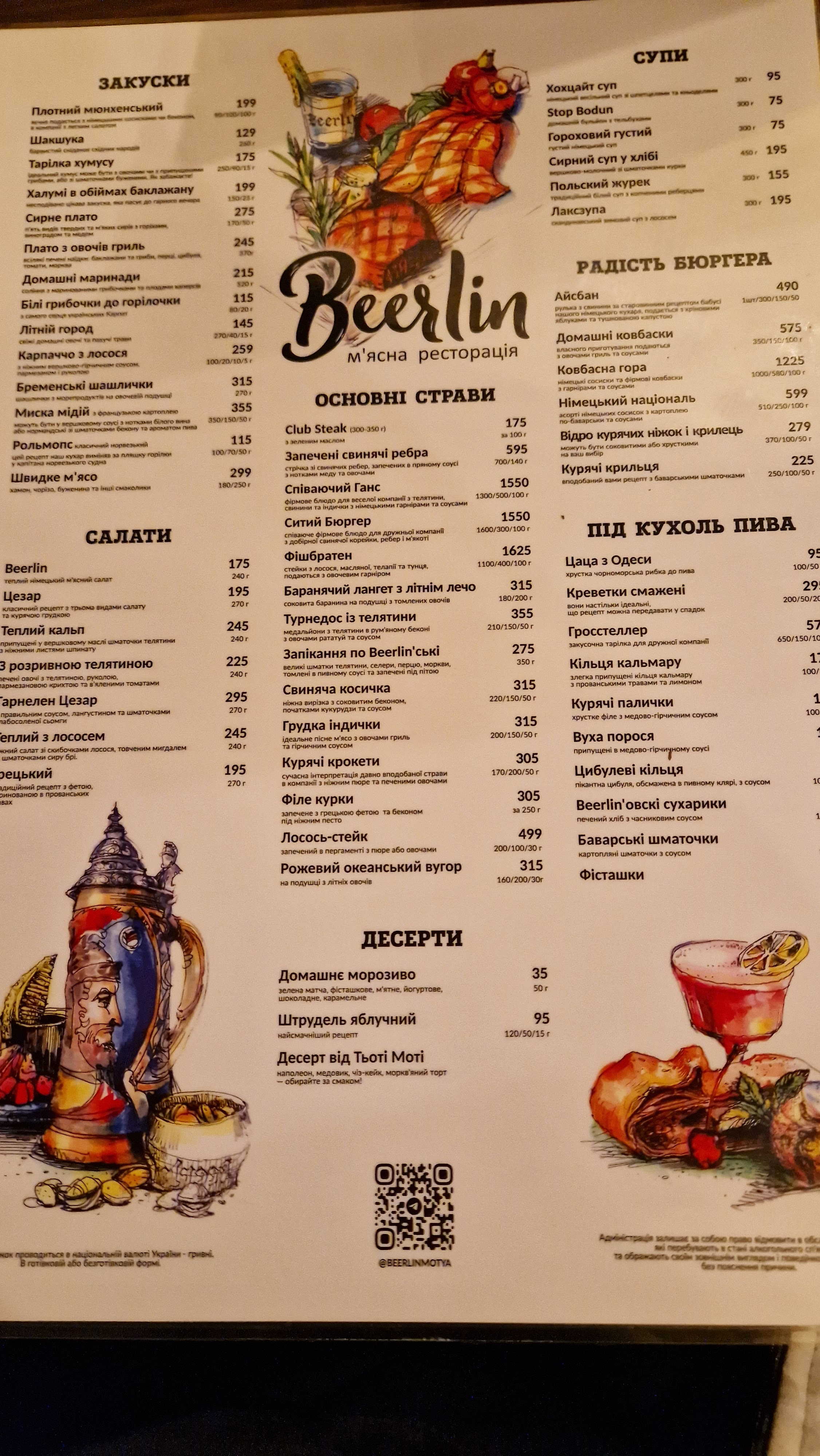 М'ясна Ресторацiя menu 5
