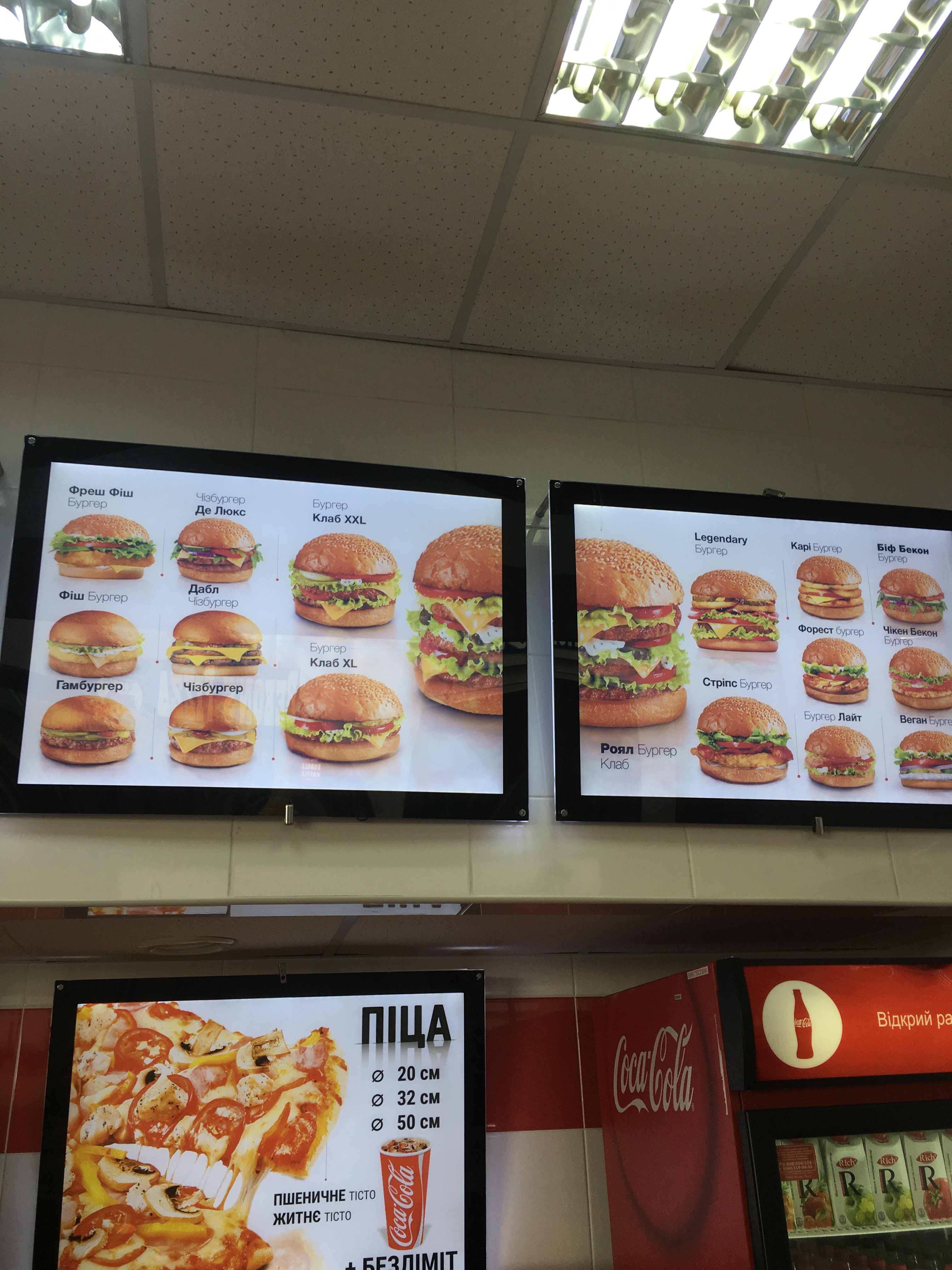 Burger CLUB menu 4