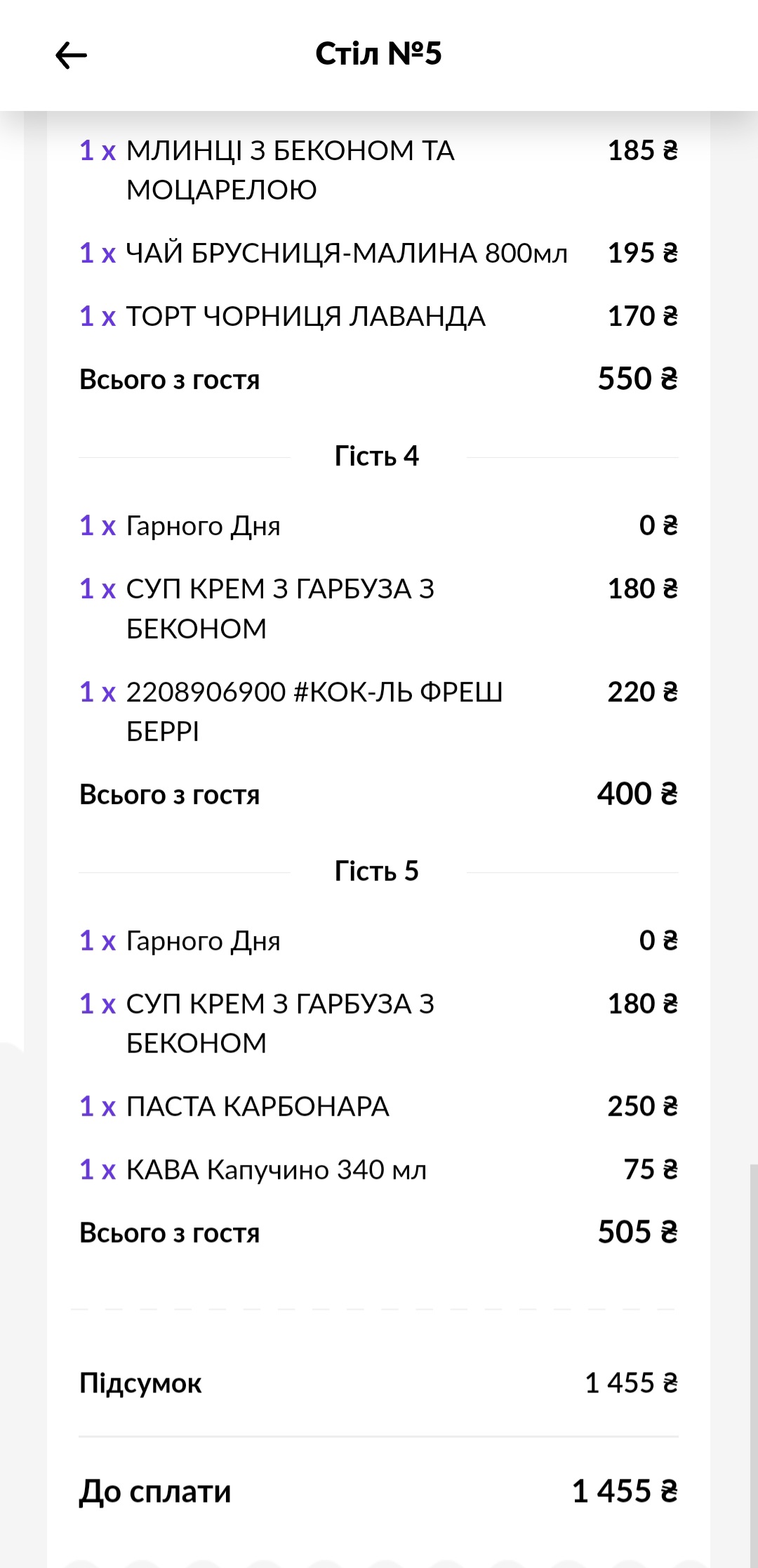 Кава та Пряник menu 9