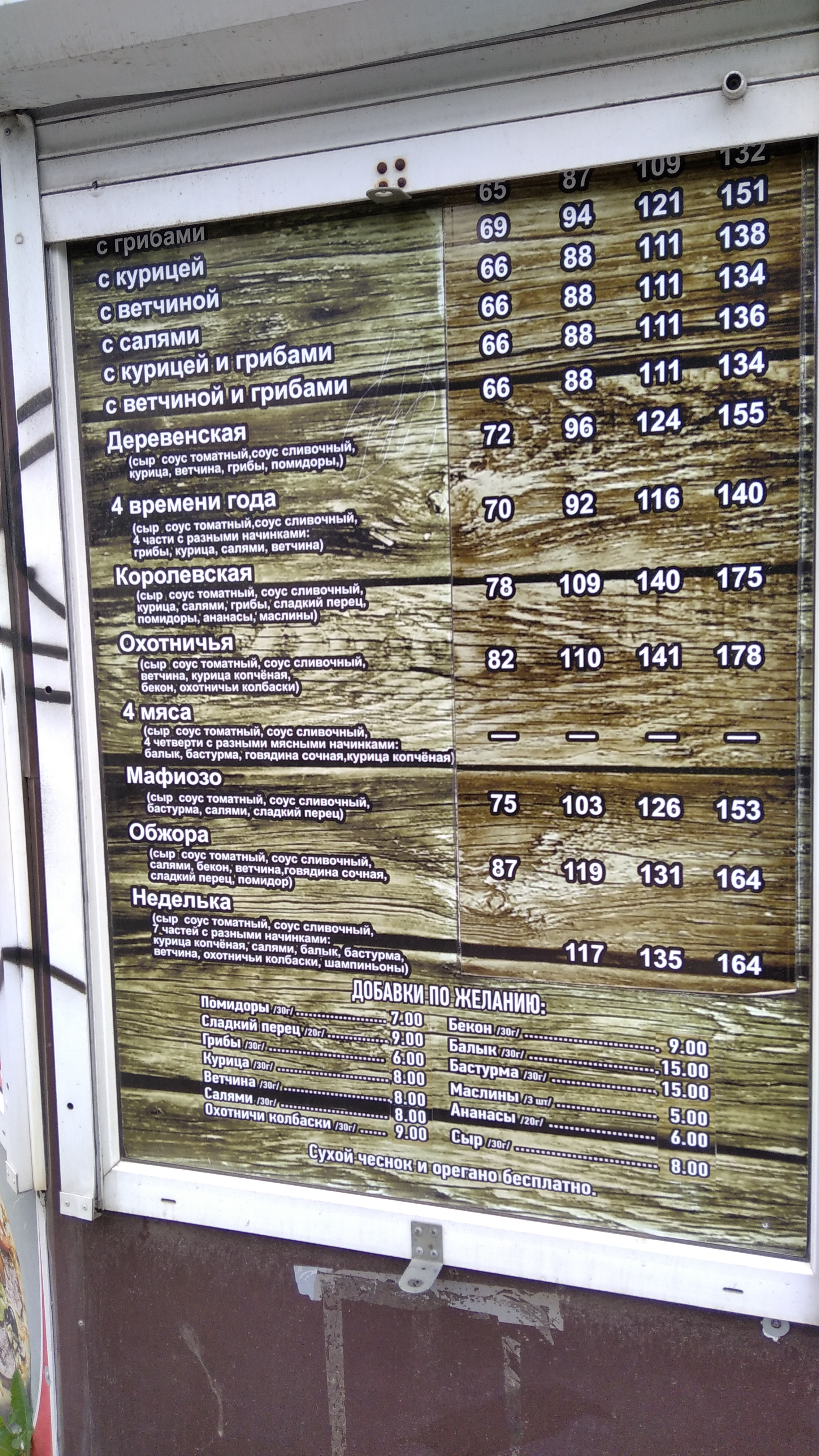 King-pizza menu 2