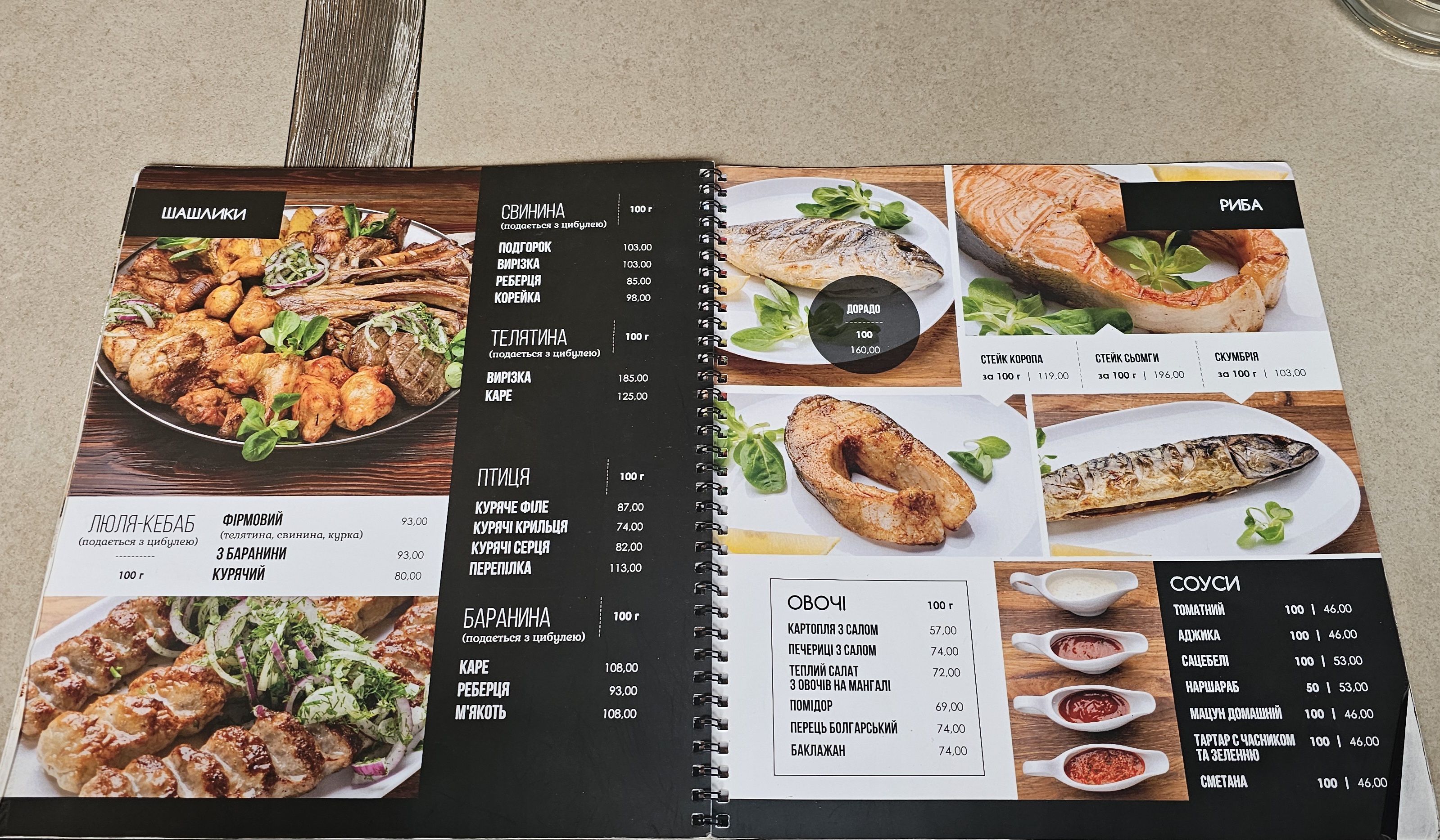 Shashlychnyy Ray Masys menu 4