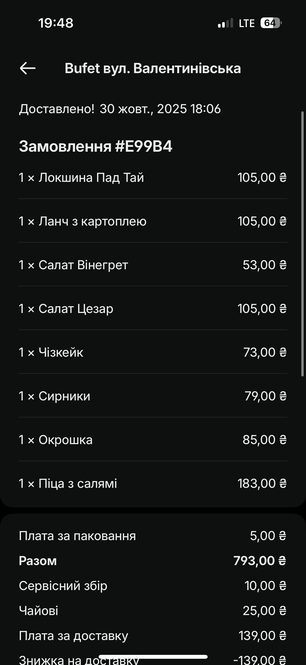 Bufet menu 5